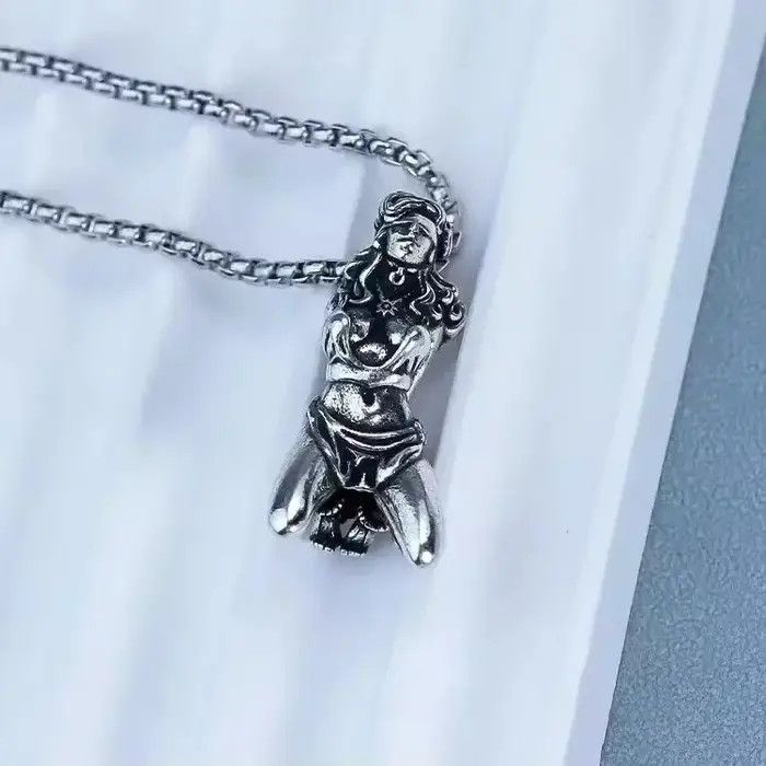 Jewelry Cool Sexy Angel Pendant Necklace Size ONE SIZE - 4 Thumbnail