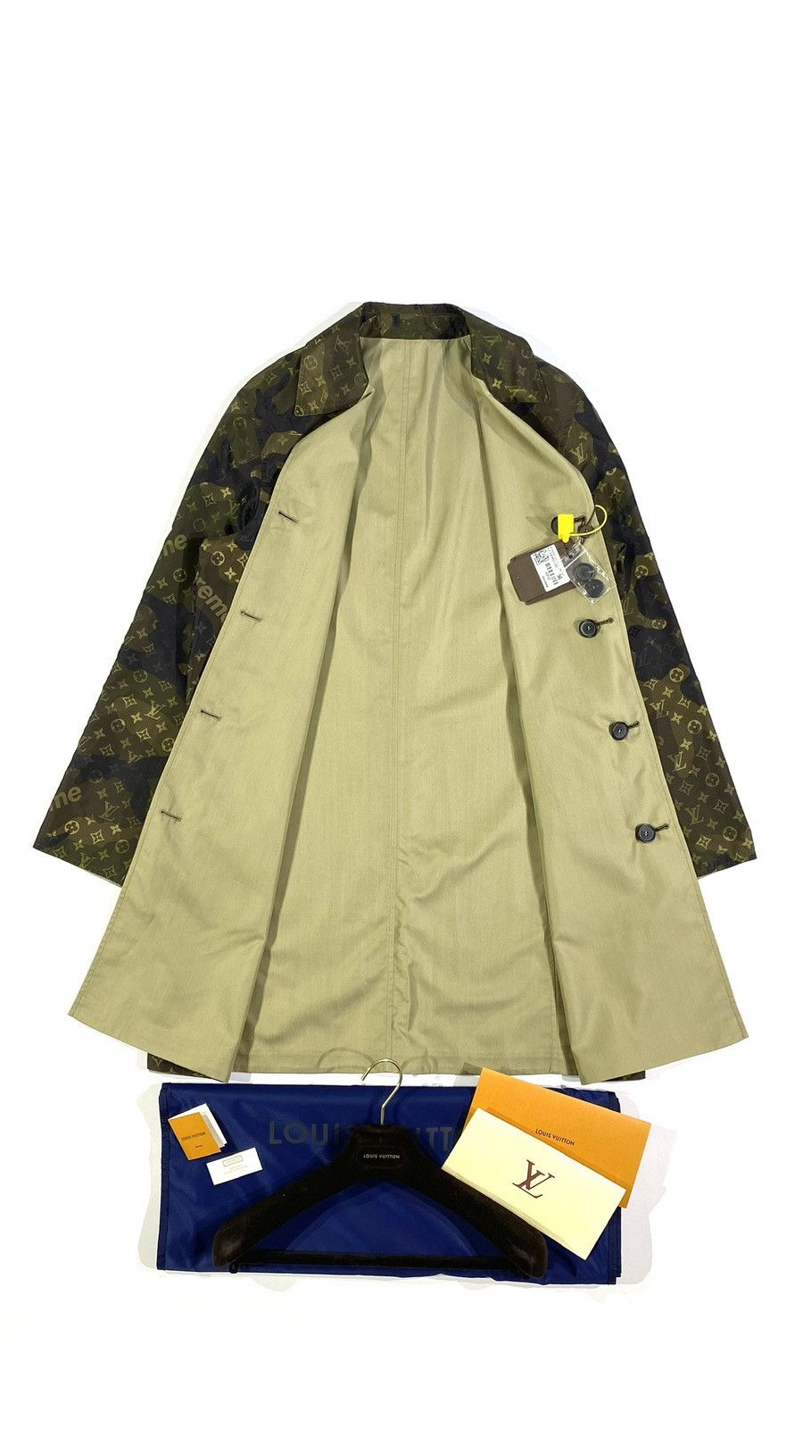 Louis Vuitton × Supreme LOUIS VUITTON X SUPREME Reversible Trench Coat 50 Camouflage Size US M / EU 48-50 / 2 - 2 Thumbnail