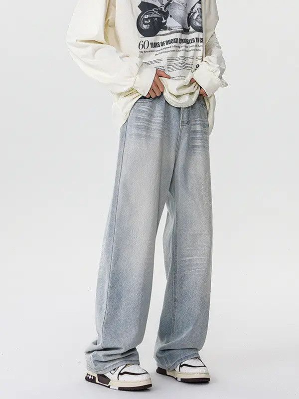 Japanese Brand Retro loose ripped micro flared jeans Size US 32 / EU 48 - 4 Thumbnail