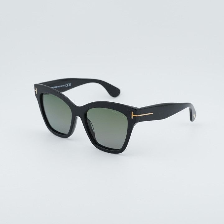 Tom Ford Tom Ford Elvira FT1217 01R Sunglasses Black Cat Eye Frame Size ONE SIZE - 1 Thumbnail