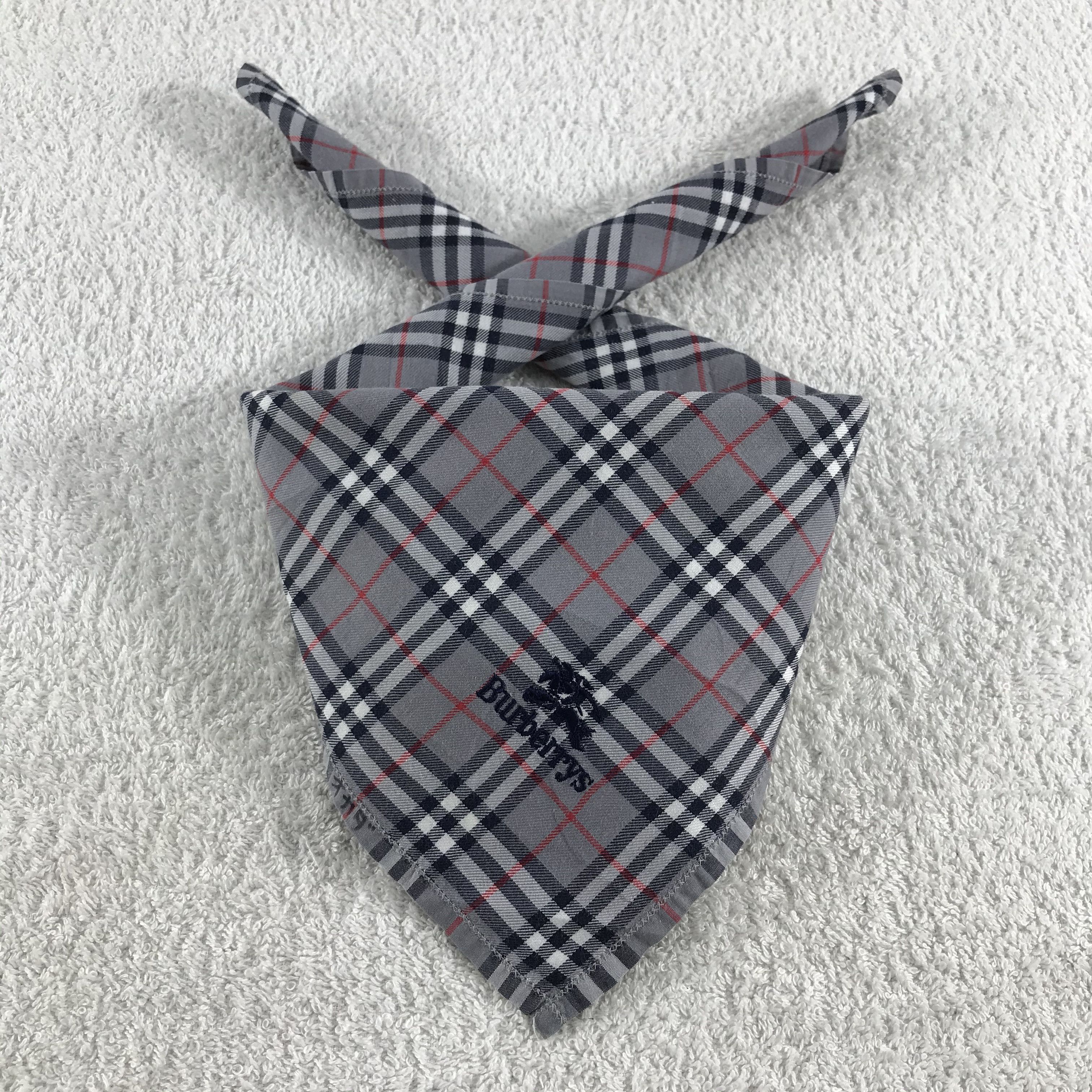Burberry × Vintage Burberry Bandana / Handkerchief / Neckerchief - S304 Size ONE SIZE - 3 Thumbnail