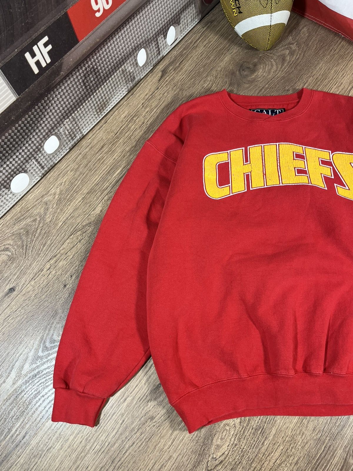 Vintage Vintage 1995NFLP Kansas City Chiefs Sweatshirt Size US L / EU 52-54 / 3 - 2 Thumbnail