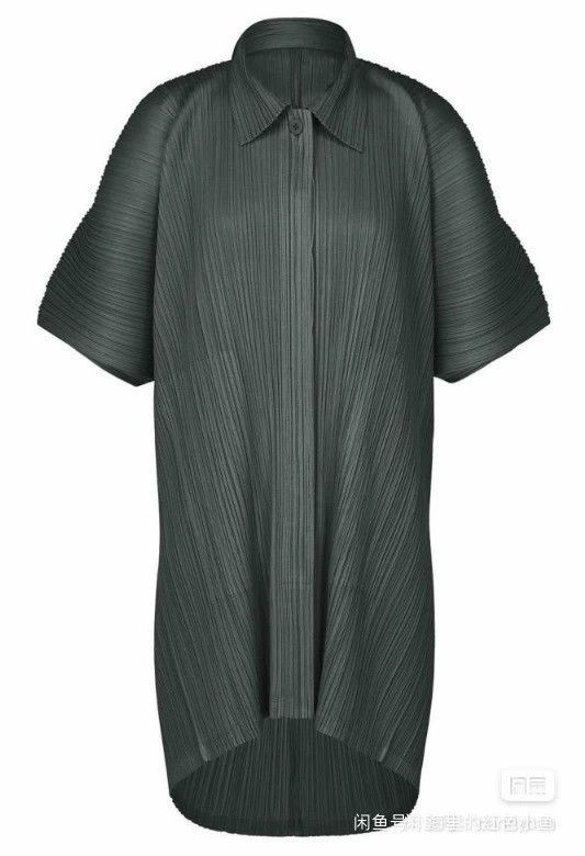 Issey Miyake Issey Miyake size:3 Charcoal grey pleated coat Size M / US 6-8 / IT 42-44 - 1 Thumbnail