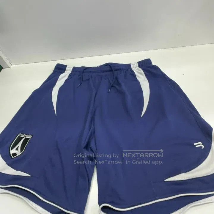 Balenciaga Balenciaga Blue Color Block Casual Shorts . Size US 34 / EU 50 - 5 Thumbnail