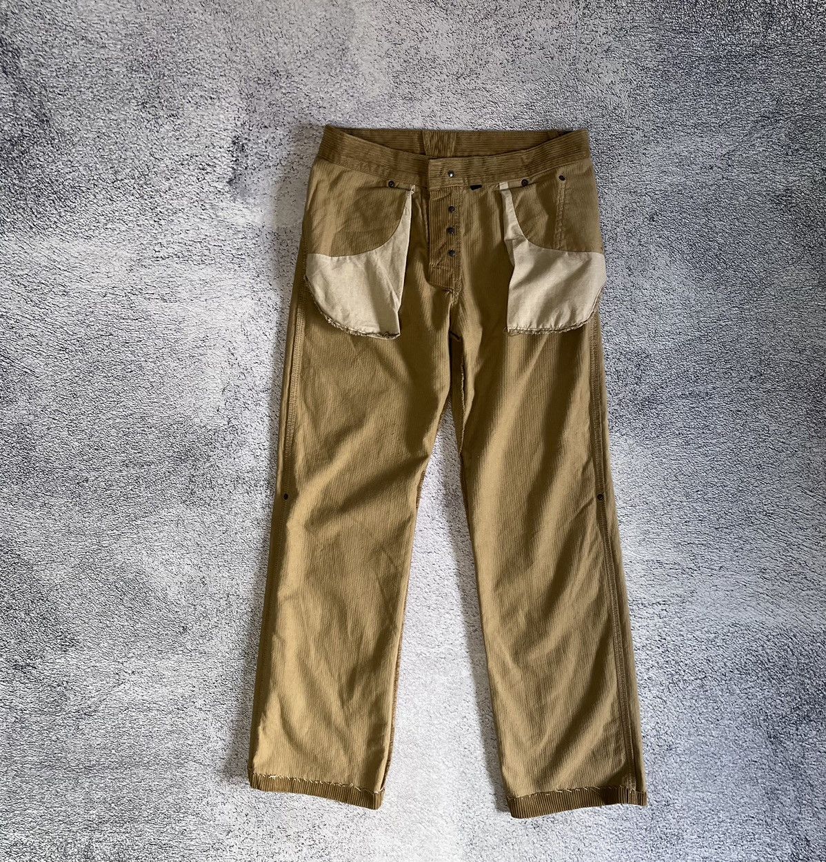 Dolce & Gabbana Dolce Gabbana Men’s Pants Corduroy Vintage Brown Metal Logo Size US 31 - 8 Thumbnail