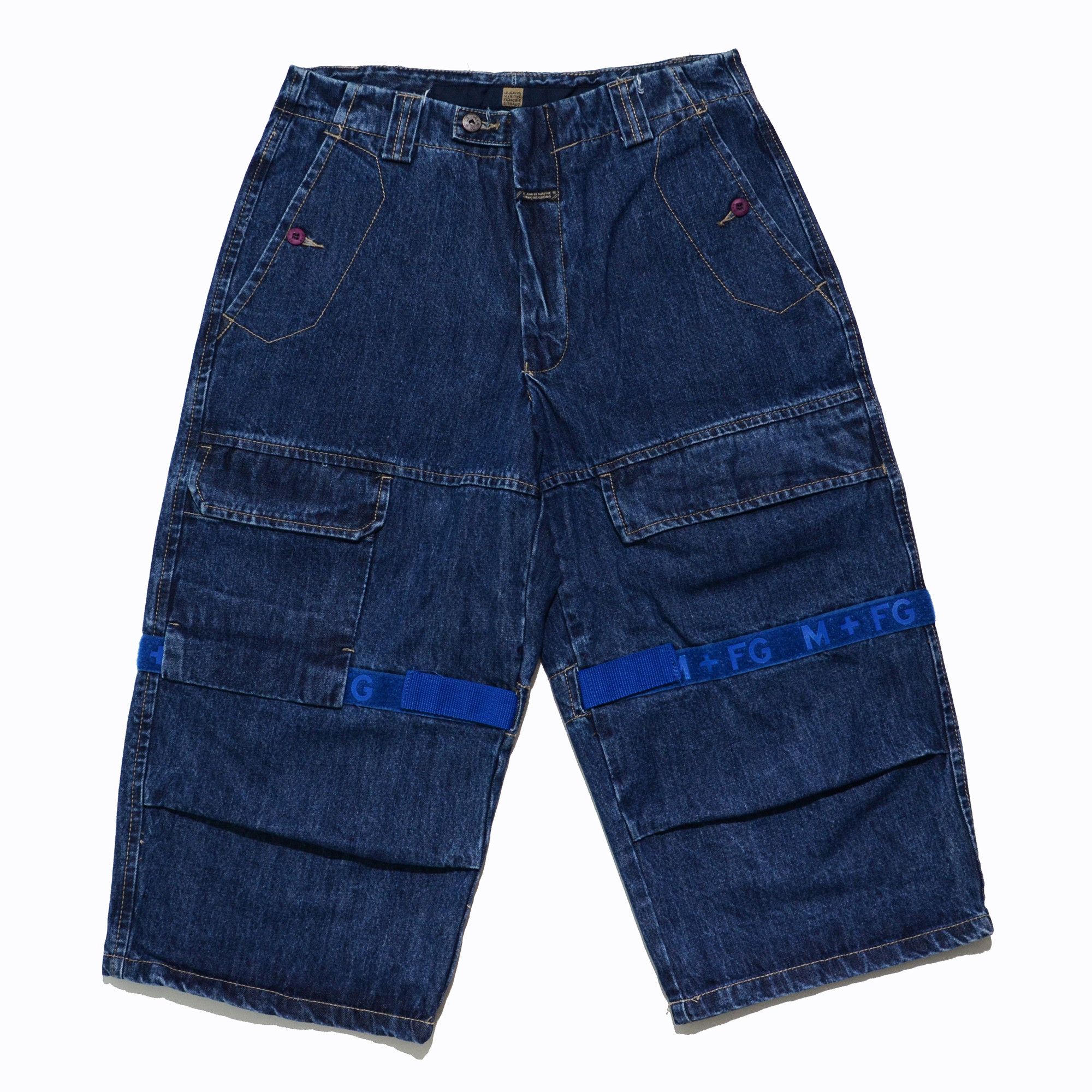 Marithe + Francois Girbaud M+FG Long Denim Shorts W32 Y2K Hip Hop 2006 Rare Craft Size US 32 / EU 48 - 1 Thumbnail