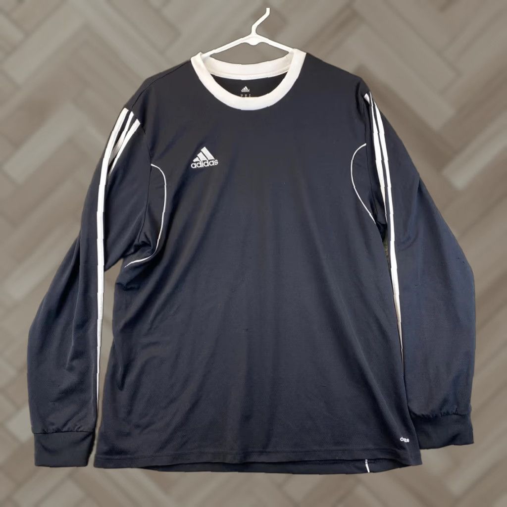 Adidas Adidas Men Activewear Top XL Logo Long Sleeve Crew Neck Pullover /82-21 Size US XL / EU 56 / 4 - 1 Thumbnail