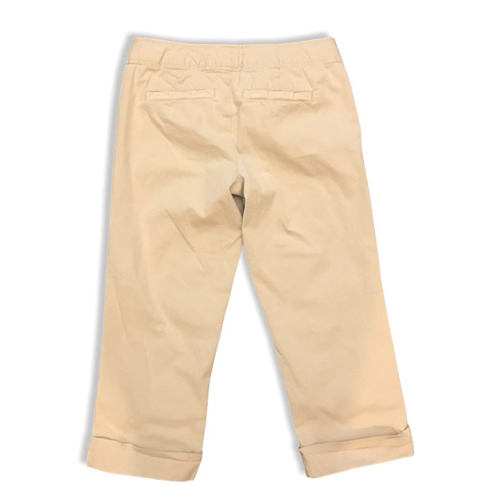 Vince Vince Beige Tan Chino Rolled Hem Capri Work Pants 2 Size 26" / US 2 / IT 38 - 2 Thumbnail