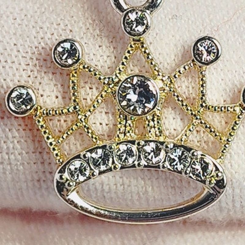 Disney Disney Parks Kingdoms & Castles Crown Tiara Necklace Silver Size ONE SIZE - 2 Thumbnail