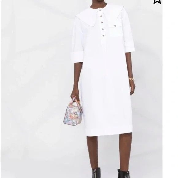 Ganni Ganni Poplin Dress Size S / US 4 / IT 40 - 1 Thumbnail