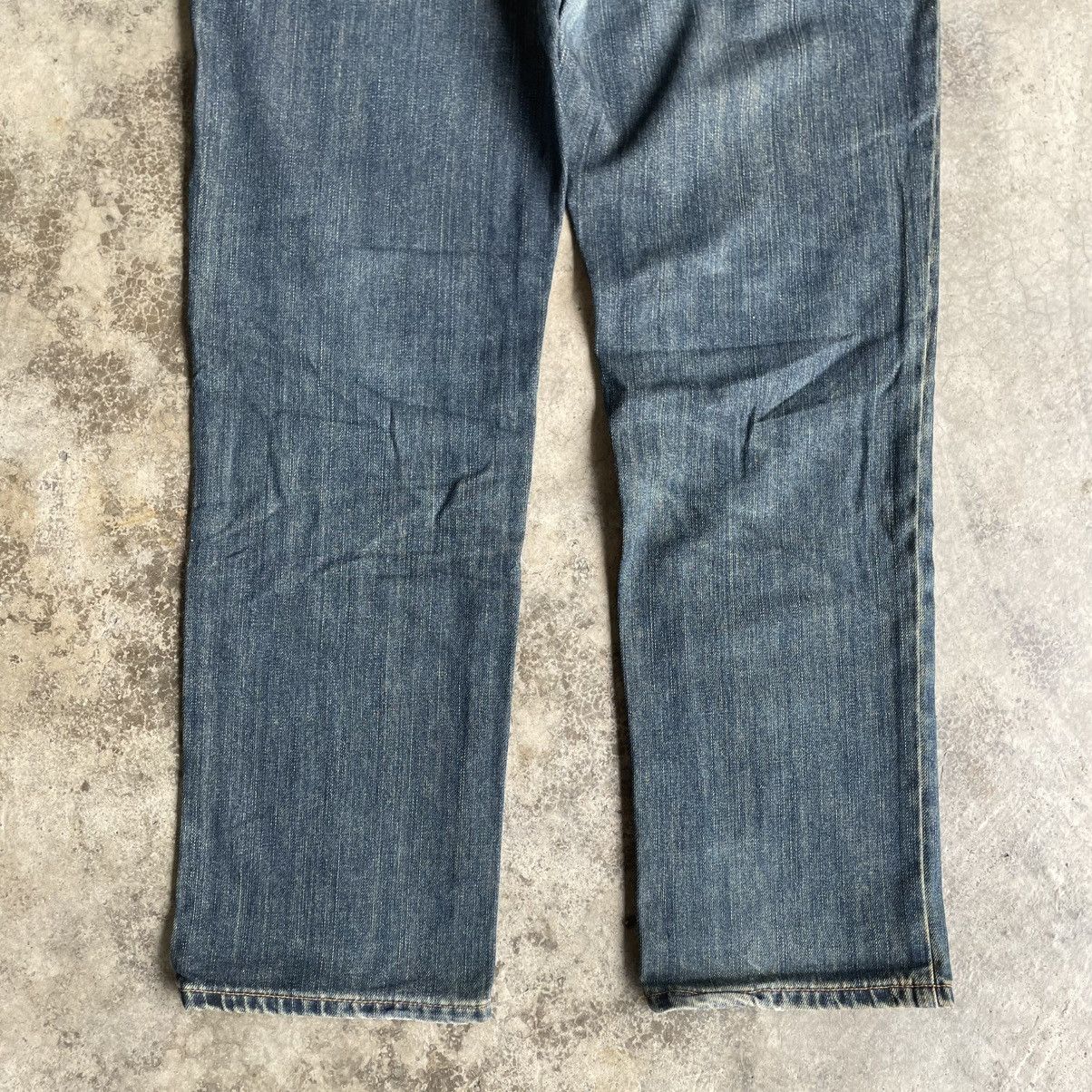 Edwin 🔥Vintage Edwin E535 Stoned Washed Distress Denim Jeans Size US 37 - 6 Thumbnail