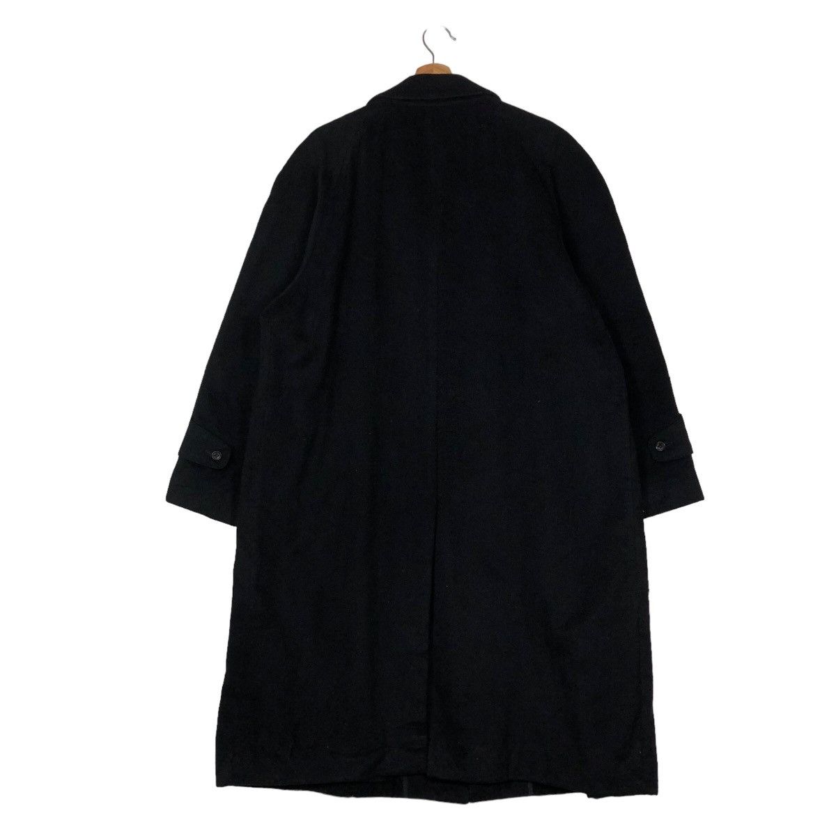 Issey Miyake Rich Black Vintage Wool Long Jacket Herringbone DonatoVinci Size US L / EU 52-54 / 3 - 9 Thumbnail