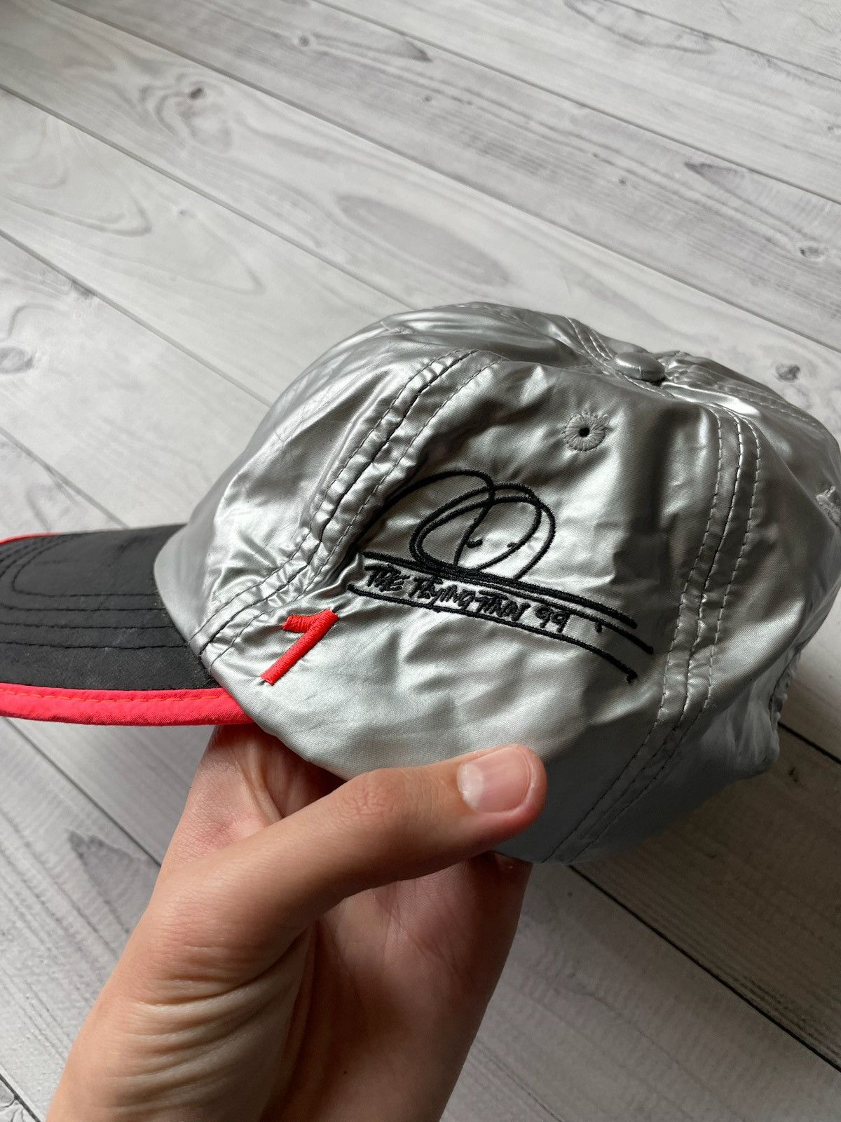Mercedes-Benz × Vintage Vintage Mercedes Benz racing cap silver rare F1 Size ONE SIZE - 3 Thumbnail