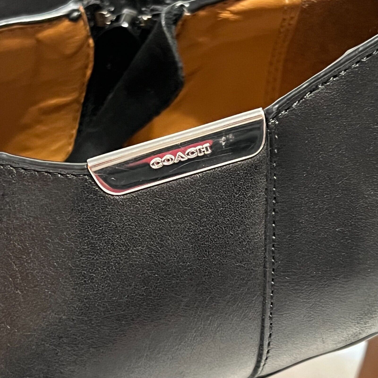 Coach Coach Seneca Q5501 Black Leather Zip Ankle Booties Size 10 B Size US 10 / IT 40 - 7 Thumbnail