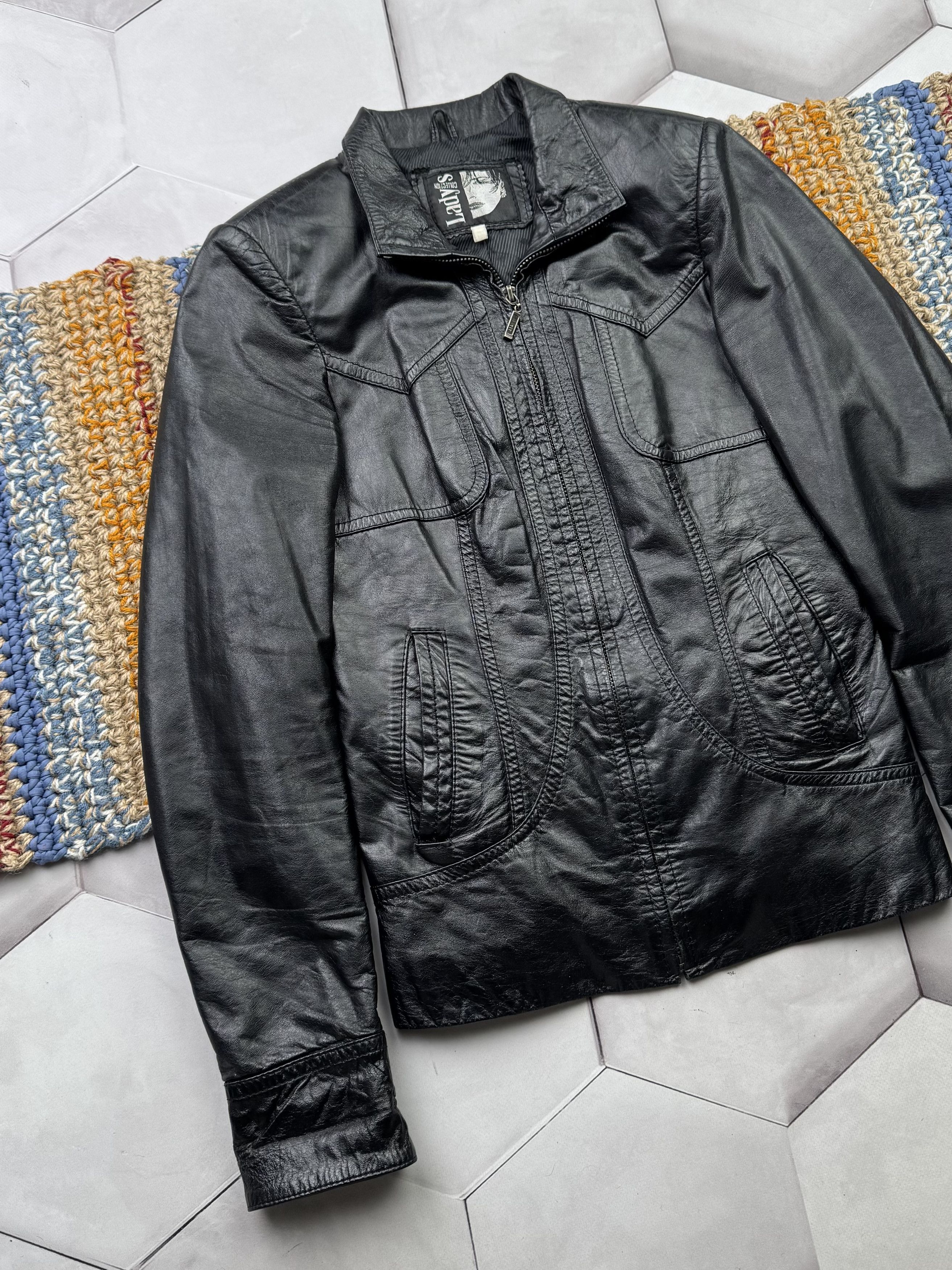 Japanese Brand Vintage Cropped Leather Jacket (E4) Size S / US 4 / IT 40 - 2 Thumbnail