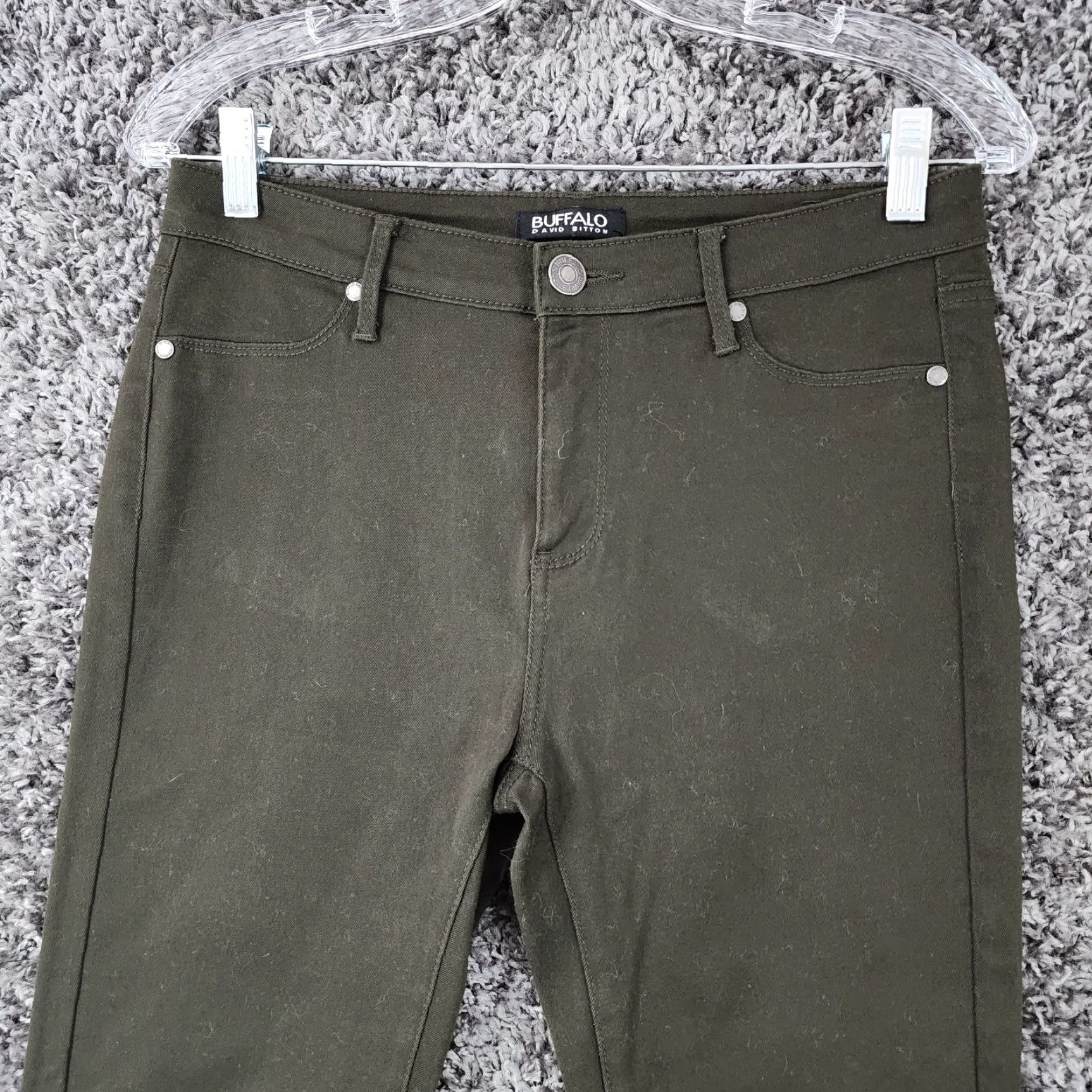 Buffalo David Bitton VINTAGE? Wait not vintage. No. Buffalo David Bitton Karolin Mid Rise Jeggings Womens Size 8 Dark Green Stretch Jeans Size 30" / US 8 / IT 44 - 2 Thumbnail
