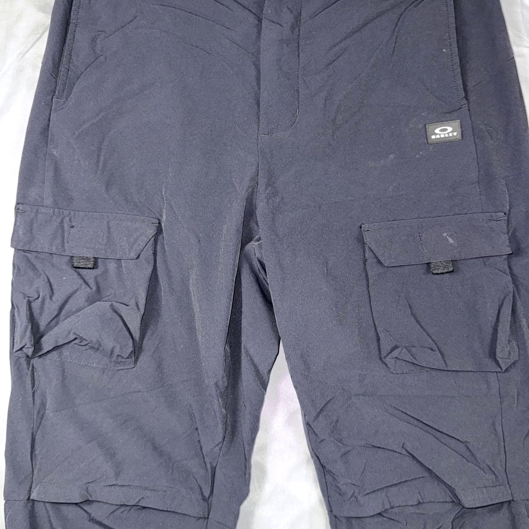 Oakley Oakley Pants Mens M Black Cargo Joggers Elastic Waist Zip Ankle Stretch Size US 31 - 6 Thumbnail