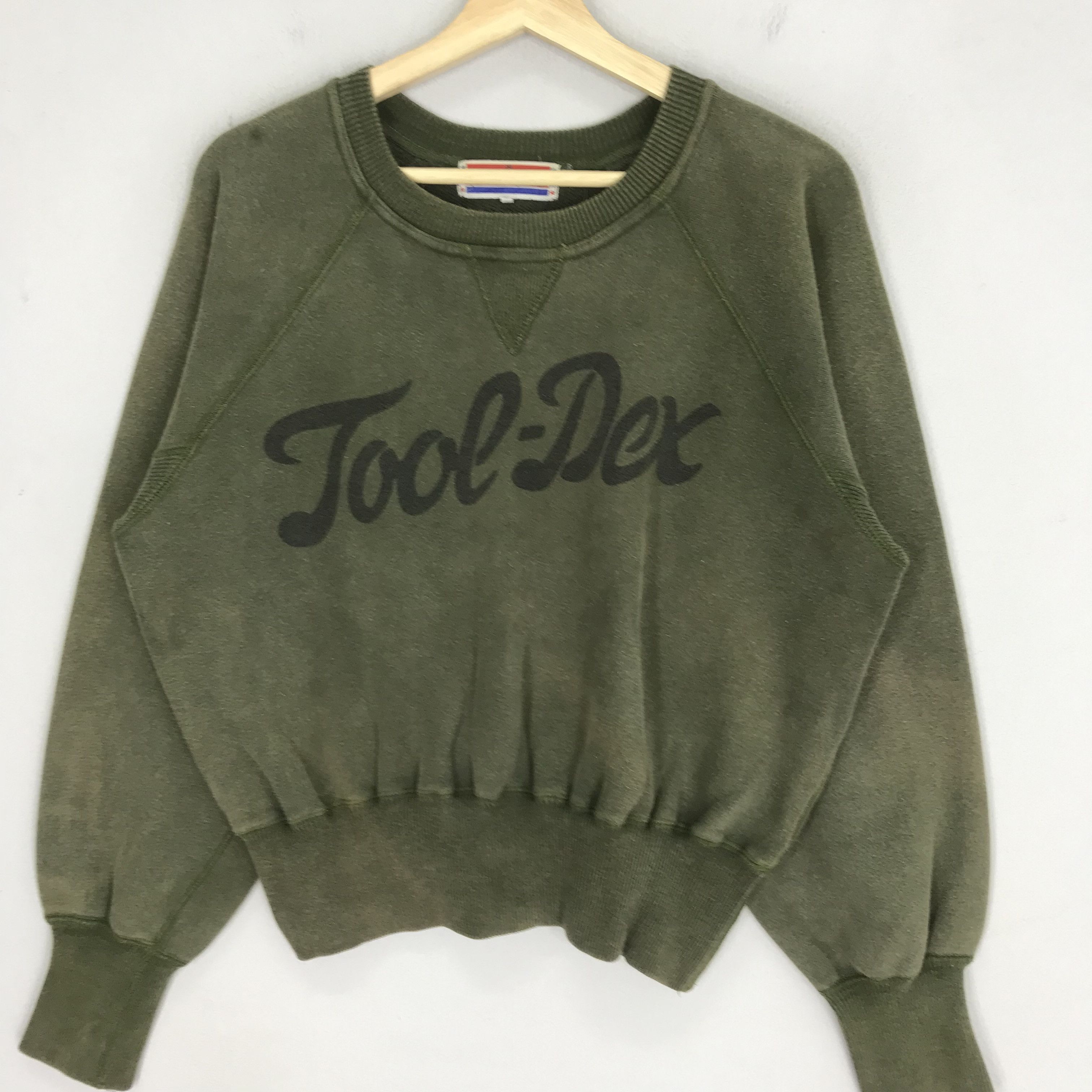 Vintage Vintage Houston Japan Sweatshirts Olive Green - 193 Size US M / EU 48-50 / 2 - 3 Thumbnail