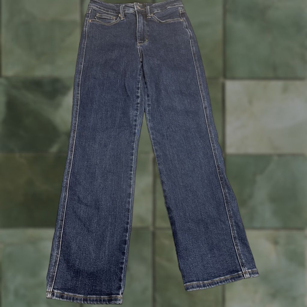 Vintage Judy Blue High Waist Straight Leg Denim Jeans Women 28 X 28.5 Blue 90s Size 28" / US 6 / IT 42 - 1 Thumbnail