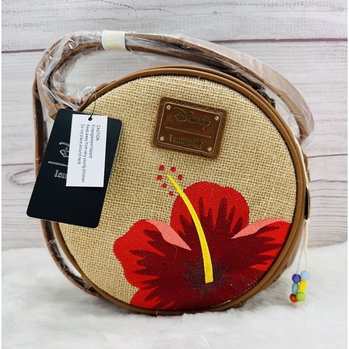 Disney Loungefly Disney Lilo & Stitch Floral Burlap Basket Crossbod Size ONE SIZE - 3 Thumbnail