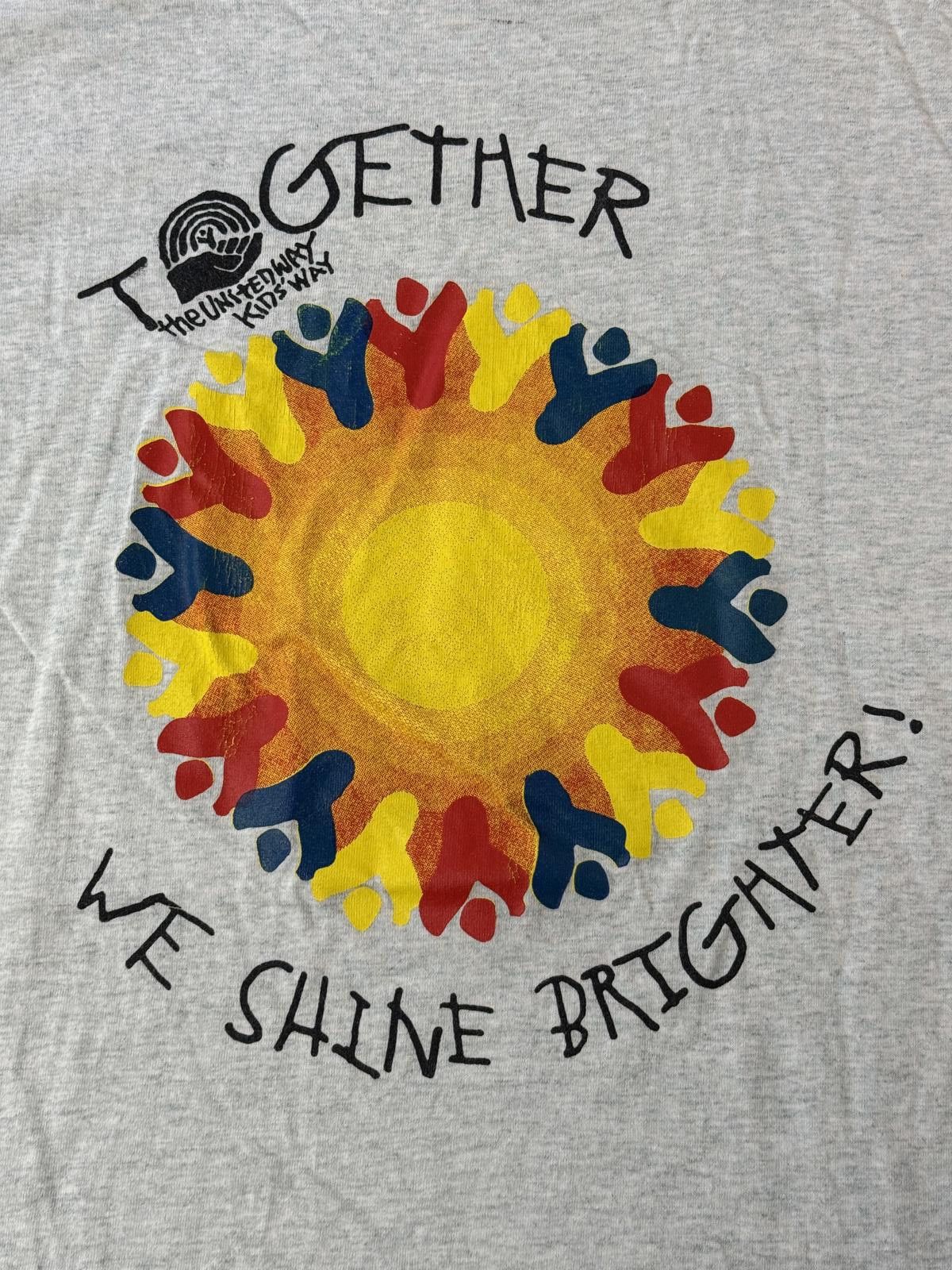 Fruit Of The Loom Vintage The United Way T-shirt Kids Way Together We Shine XL Size US XL / EU 56 / 4 - 5 Thumbnail