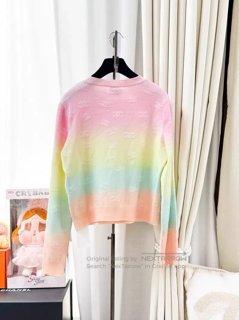 Chanel Chanel Double C relief logo cashmere long sleeves Size XS / US 0-2 / IT 36-38 - 3 Thumbnail