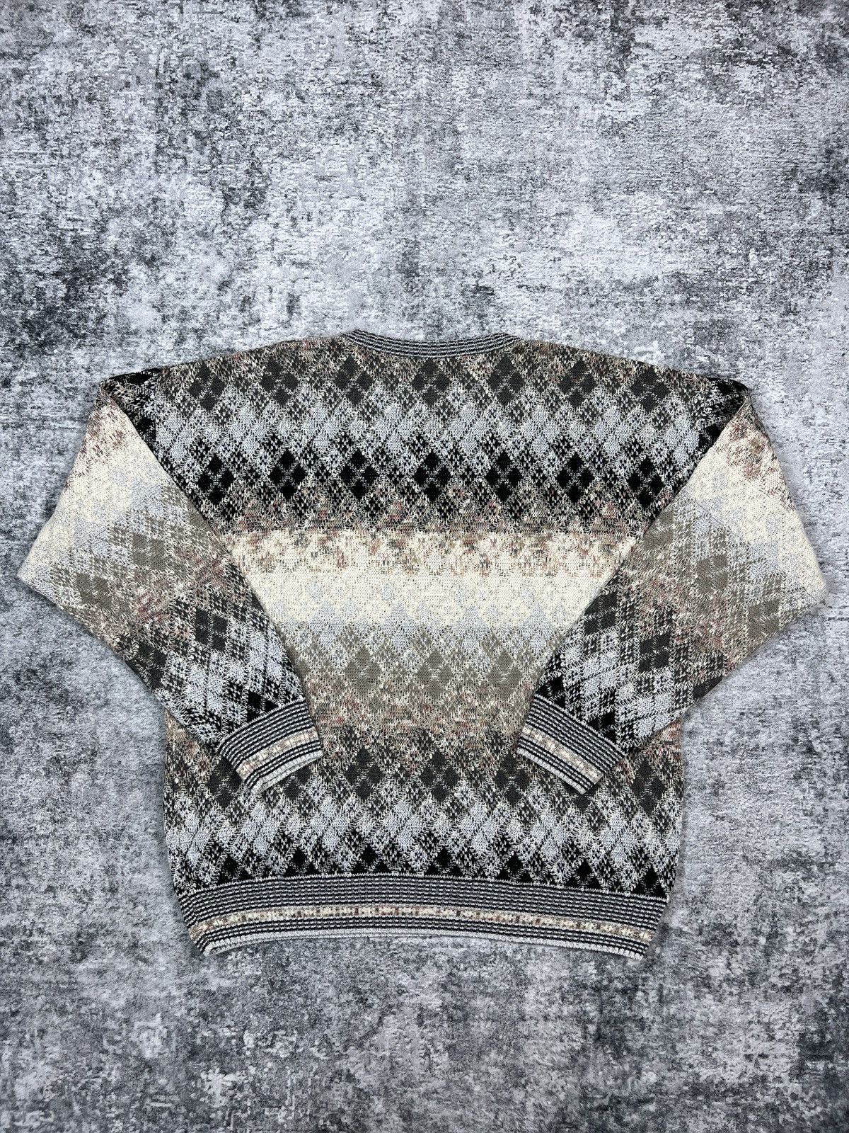 Coogi × Croft & Barrow × Vintage Vintage 90s Croft & Barrow Abstract Pattern Sweater XLT Size US XL / EU 56 / 4 - 2 Thumbnail