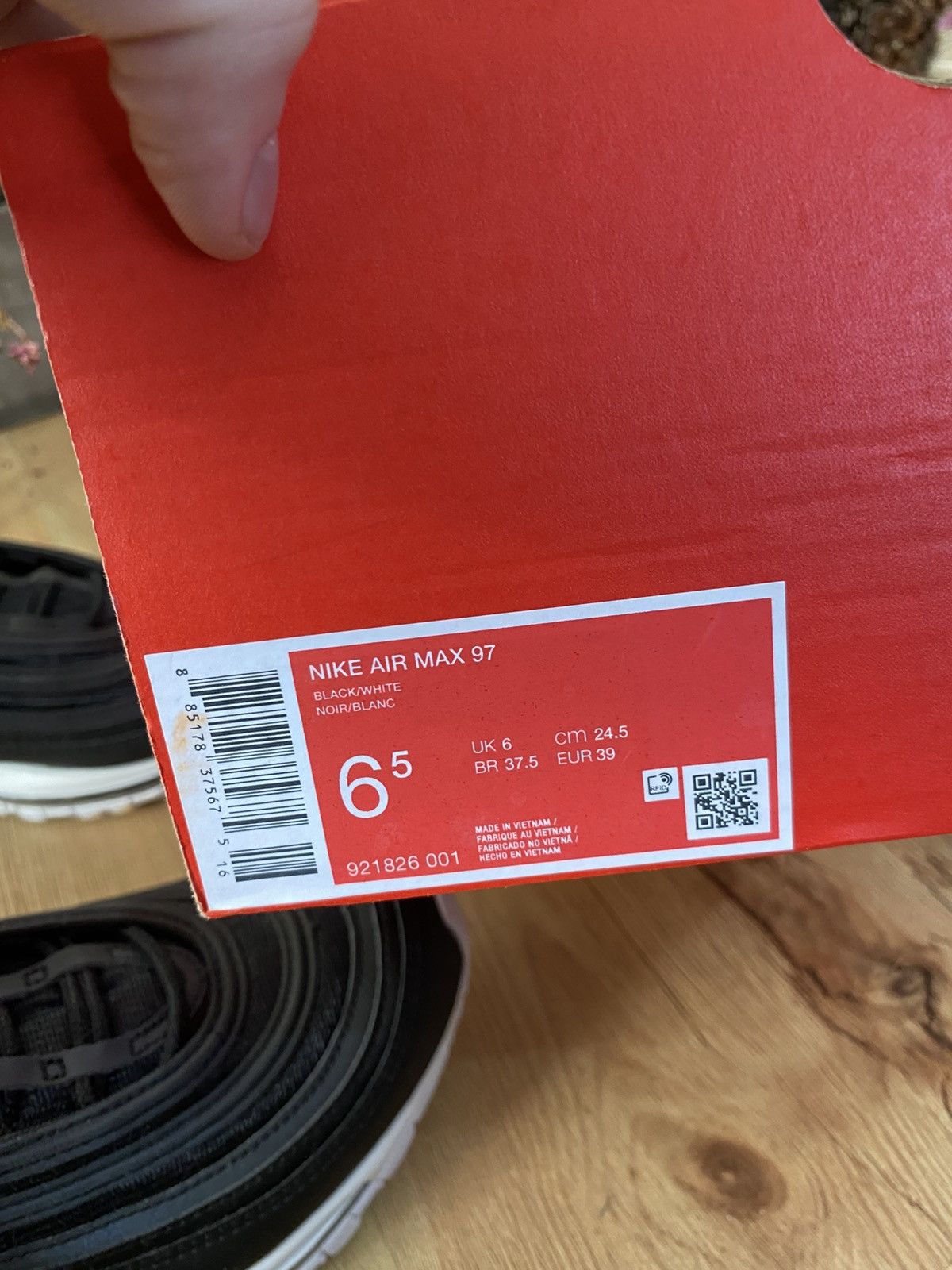 Nike Nike Air Max 97 921826-001 Black White Size US 6.5 / IT 36.5 - 7 Thumbnail