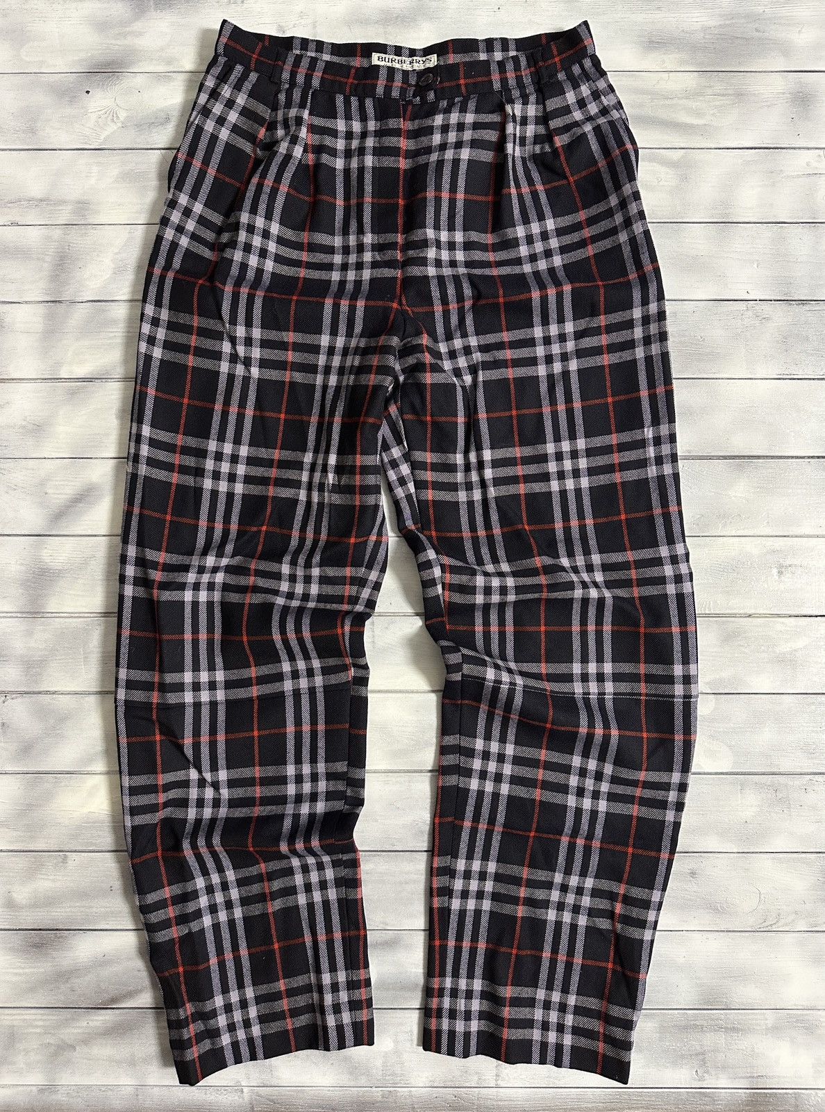 Pre-owned Burberry Vintage Pants Nova Check 's Luxury