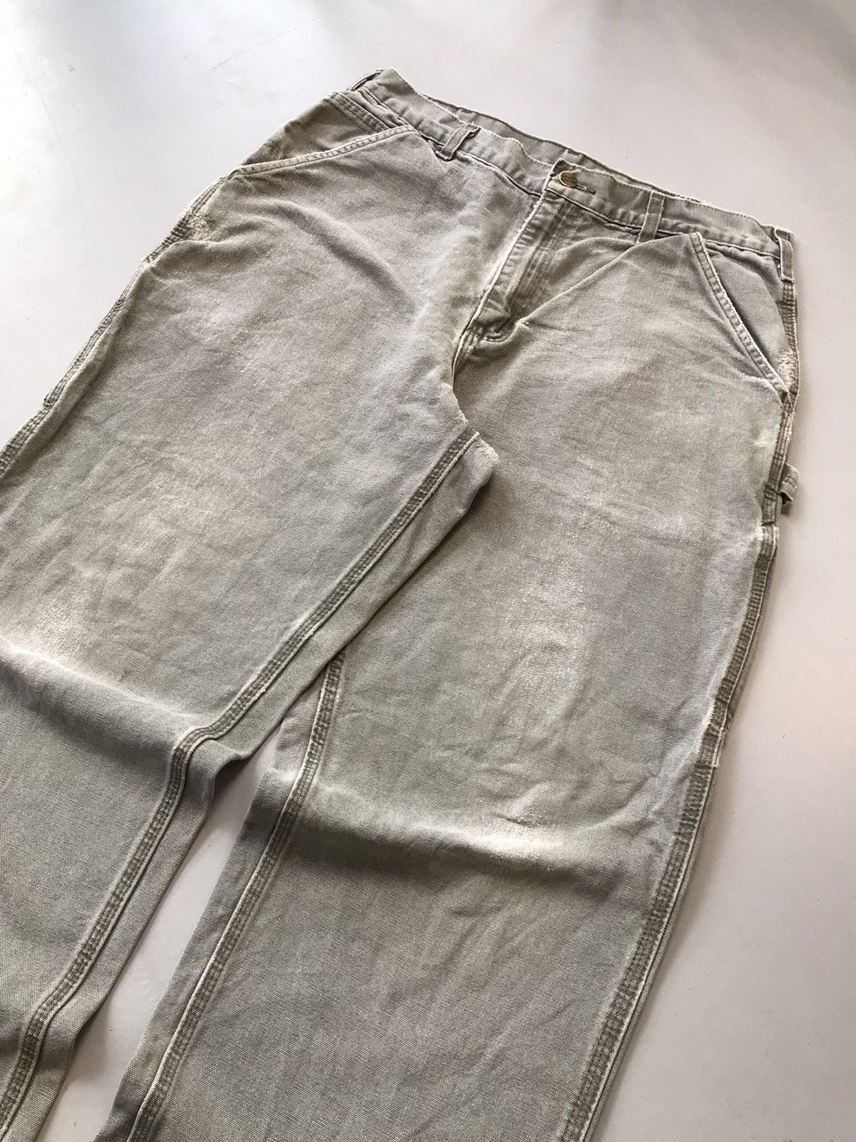 Carhartt Vintage carhartt b11 moss carpenter denim Size US 34 / EU 50 - 3 Thumbnail