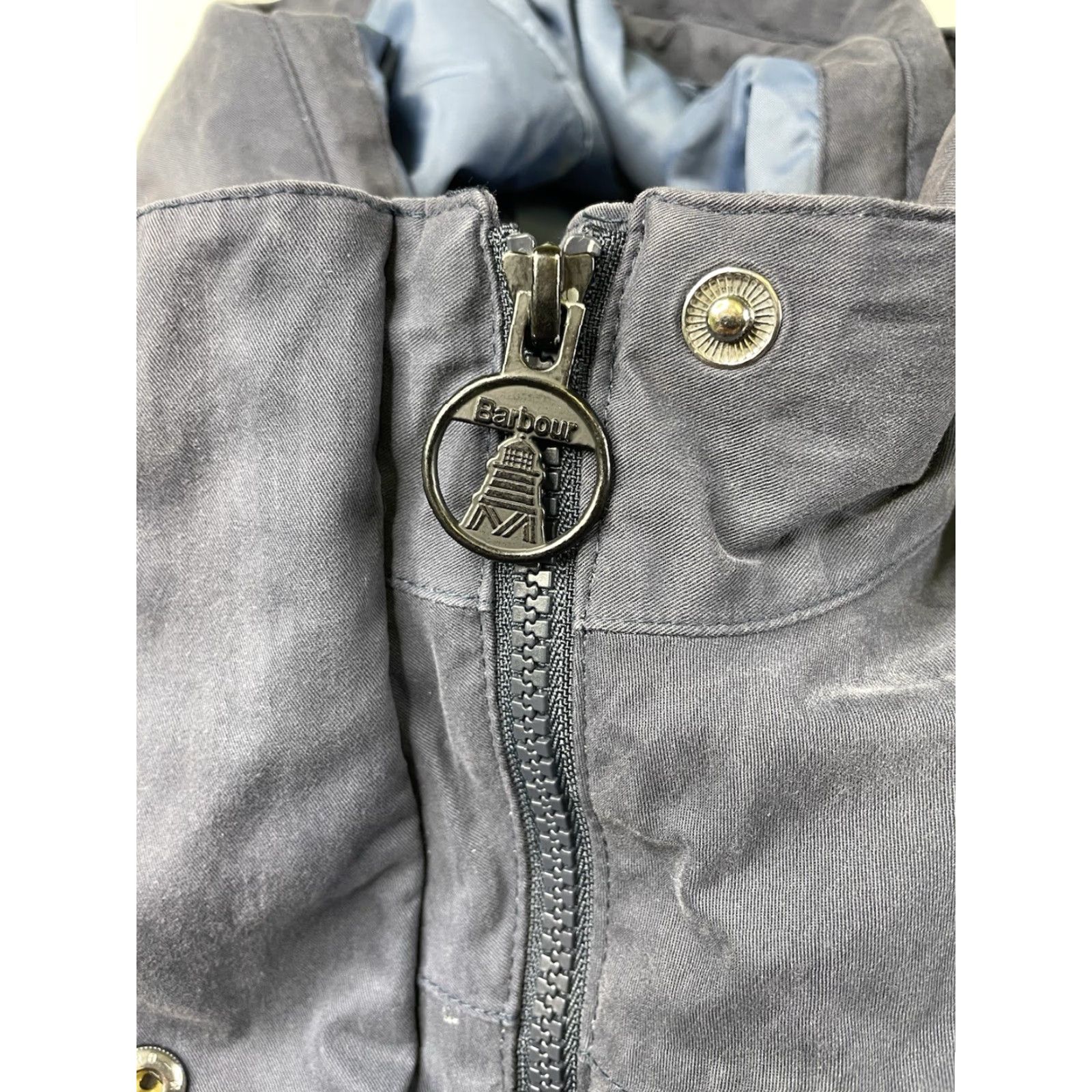 Barbour VINTAGE Barbour Jacket Blue Women Barbour Hauxley Parka Coat Insulated Waterproof Windproof All Seasons Full Zip Pockets 6 US 6 Size M / US 6-8 / IT 42-44 - 7 Thumbnail
