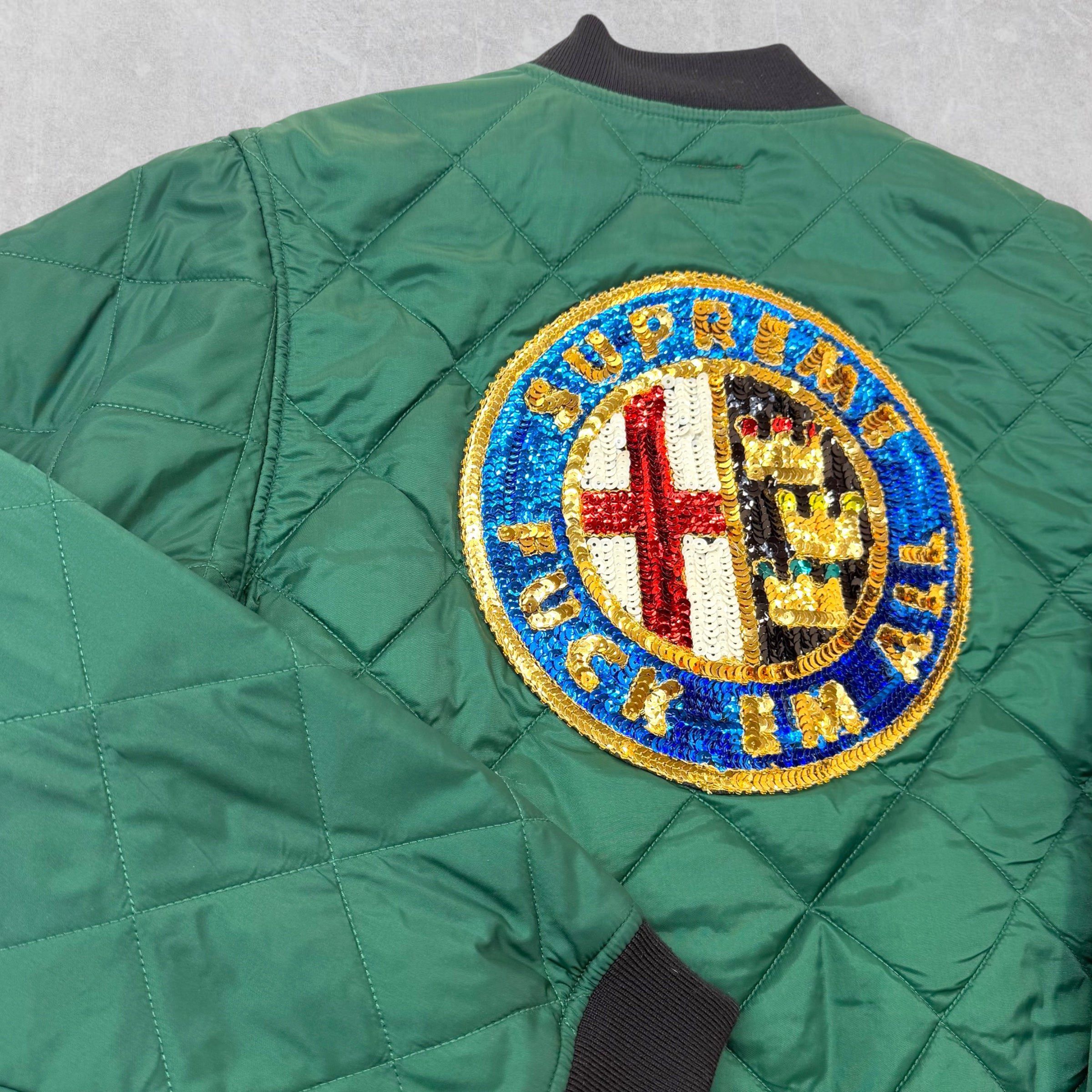 Supreme Supreme Sequin Patch Quilted Bomber L Size US L / EU 52-54 / 3 - 3 Thumbnail