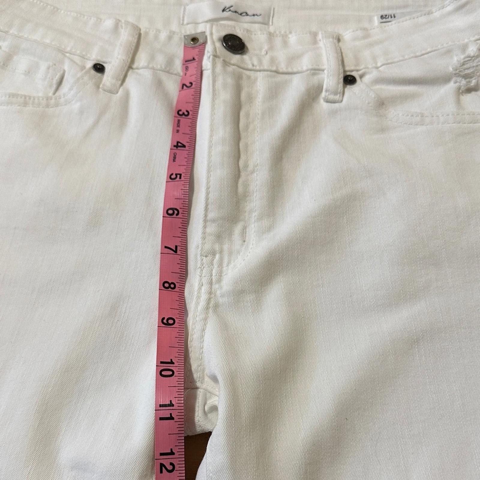 Kancan USA Kancan 11/29 White Denim stretch Jeans denim White Jeans Size 29" - 7 Thumbnail