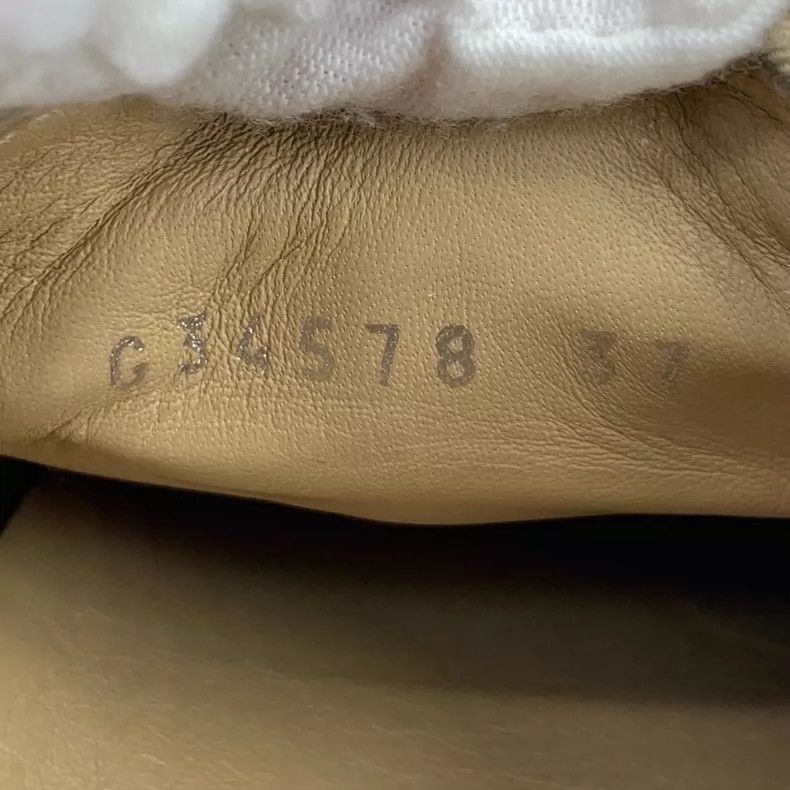 Chanel Chanel Yellow side logo horizontal cork stitching lace-up c Size US 6.5 / IT 36.5 - 6 Thumbnail