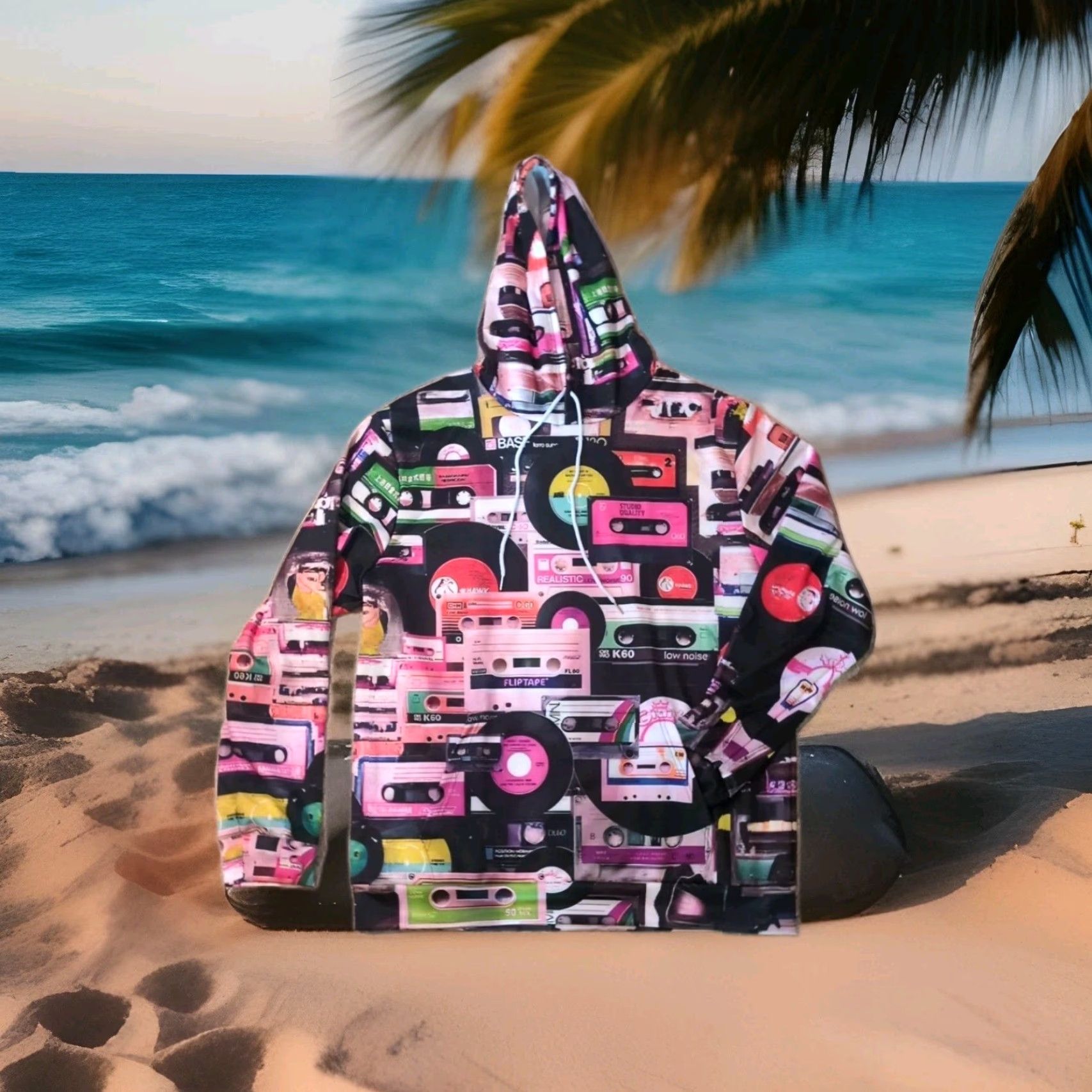 Vintage VINTAGE Cassette Tape Record Retrowave Hoodie Pullover 80s Retro Coat Jacket XL Size US XL / EU 56 / 4 - 3 Thumbnail