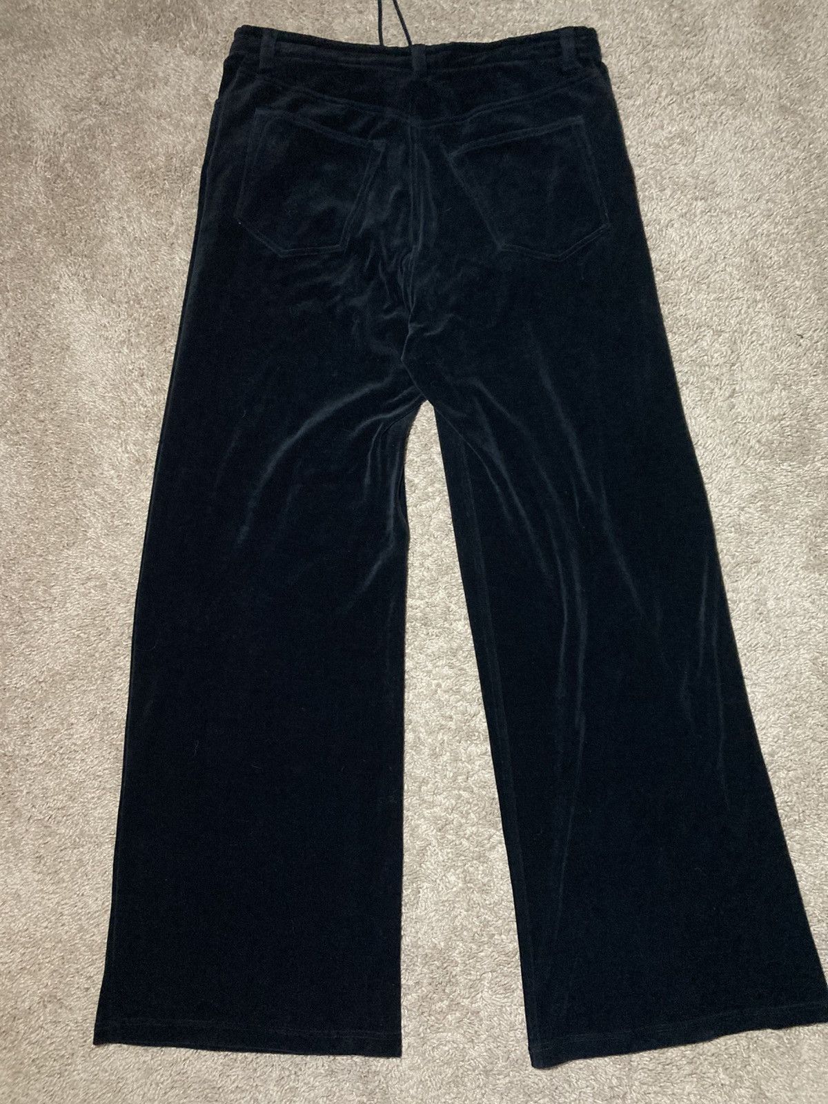 Balenciaga New 2022 Balenciaga Velvet Wide Leg Sweats Jean Velour Demna Size US 32 / EU 48 - 14 Thumbnail
