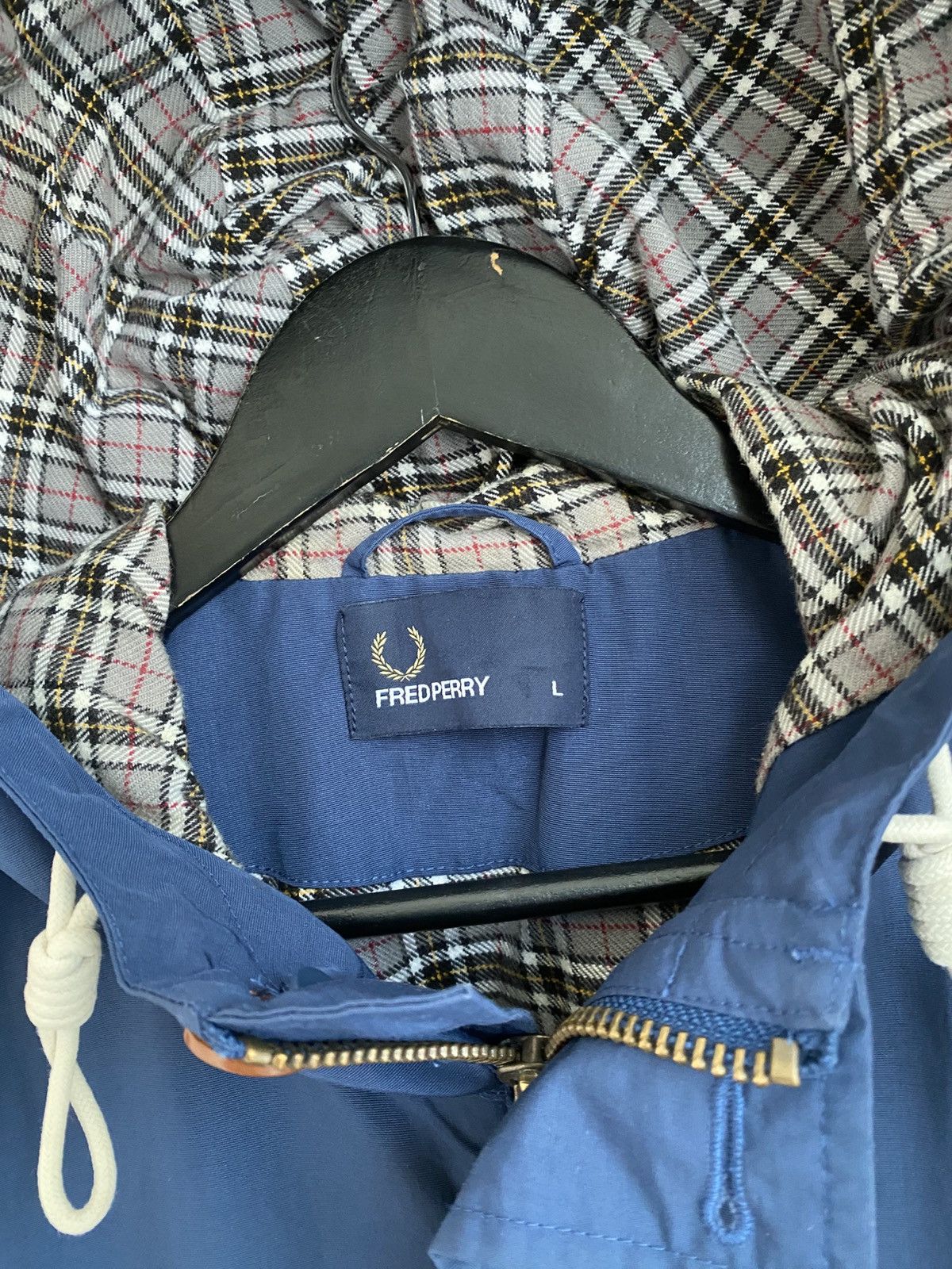 Fred Perry Fred Perry Mountain Parka Jacket Mens L Blue Size US L / EU 52-54 / 3 - 6 Thumbnail