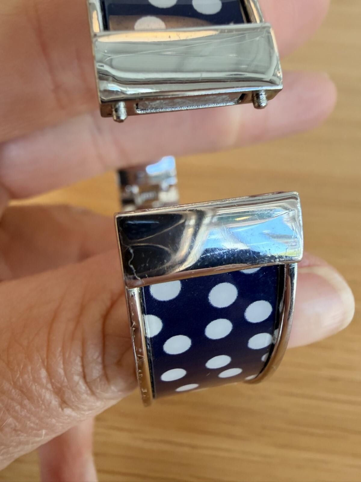 Talbots Talbots Preppy Polka Dot Hinged Bracelet Y2K / Early 2010s Size ONE SIZE - 7 Thumbnail