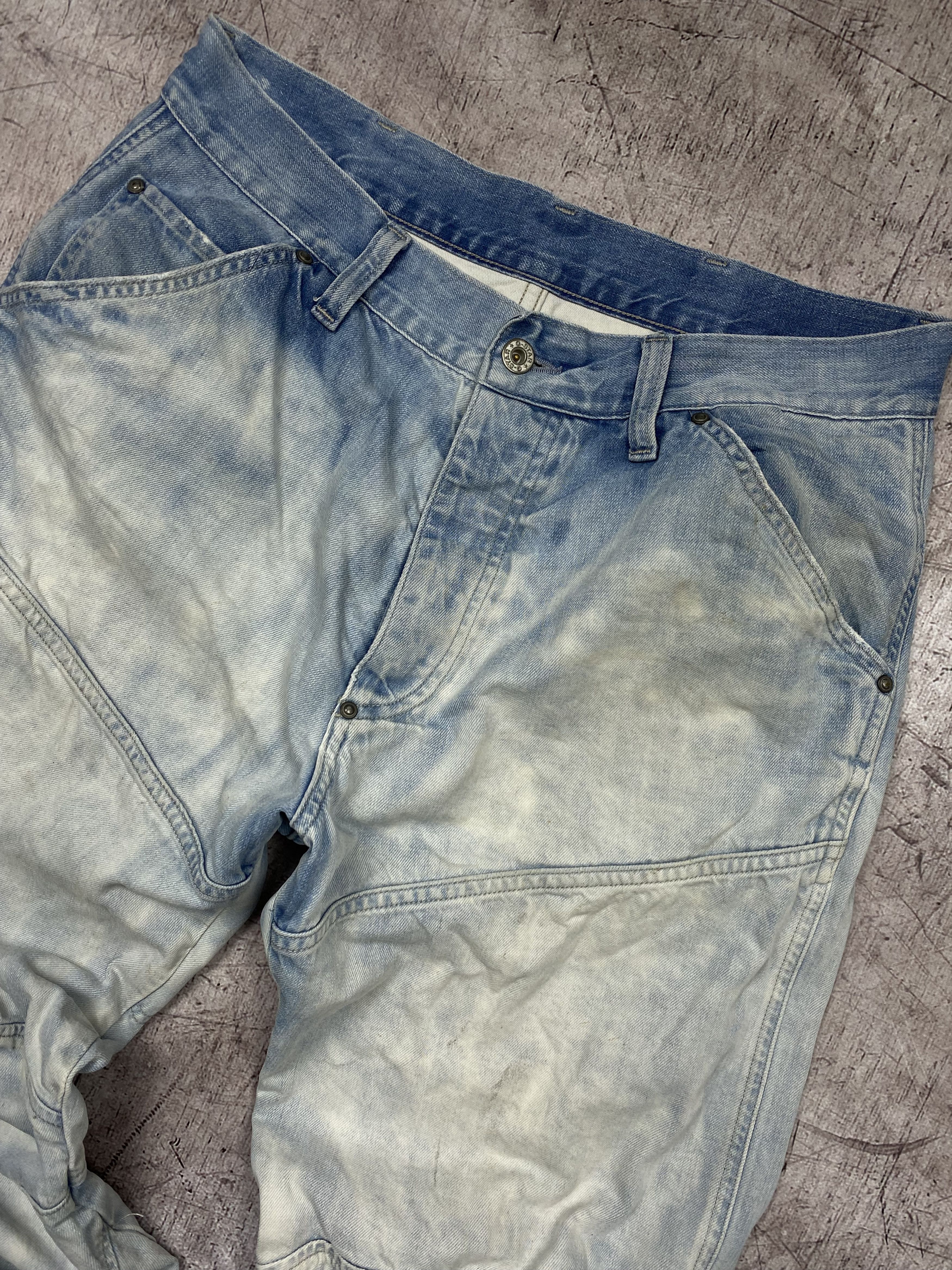 G-Star G Star Raw Vintage Mens Denim Pants Double Knee Jeans Size US 32 / EU 48 - 2 Thumbnail