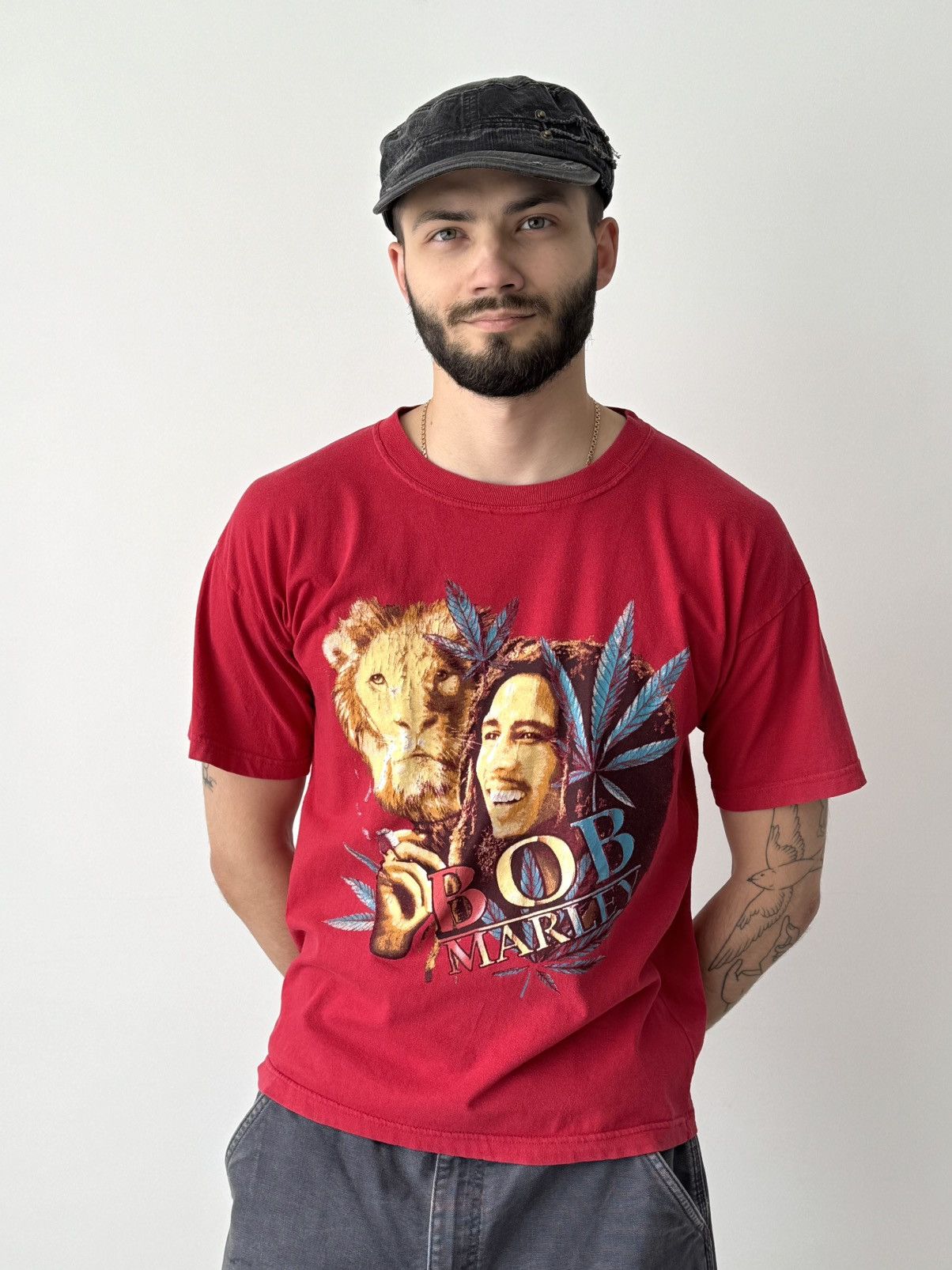 Band Tees × Vintage Vintage 00s Bob Marley Reggae Rasta Band T-Shirt Size US M / EU 48-50 / 2 - 1 Thumbnail