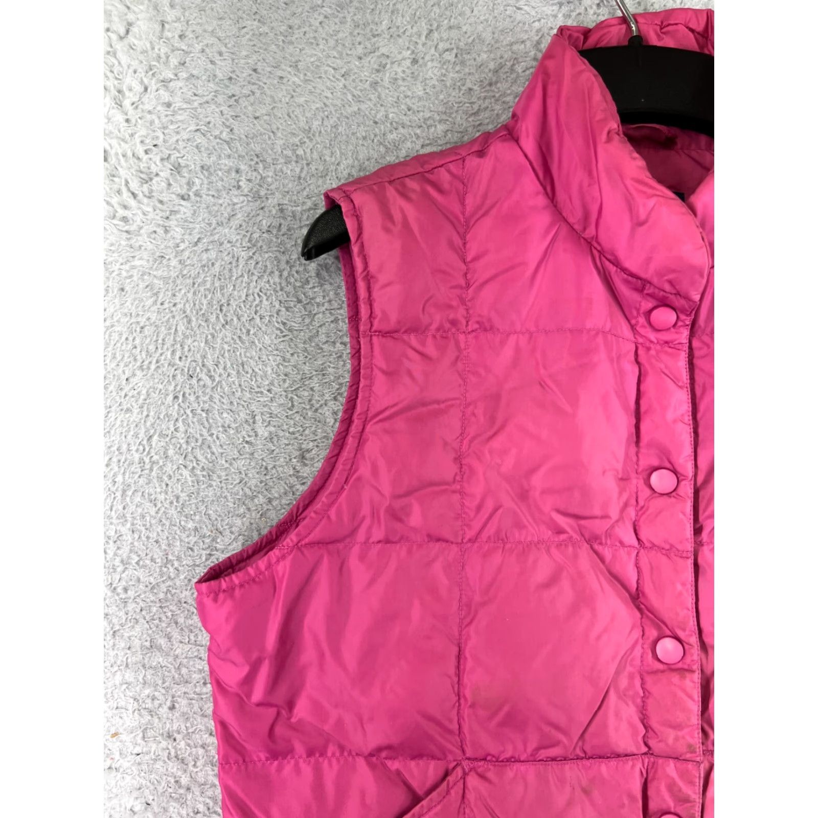 Lands' End Lands' End Vest Women Medium Pink Nylon Shell Insulated Button Up Down Read Size M / US 6-8 / IT 42-44 - 6 Thumbnail