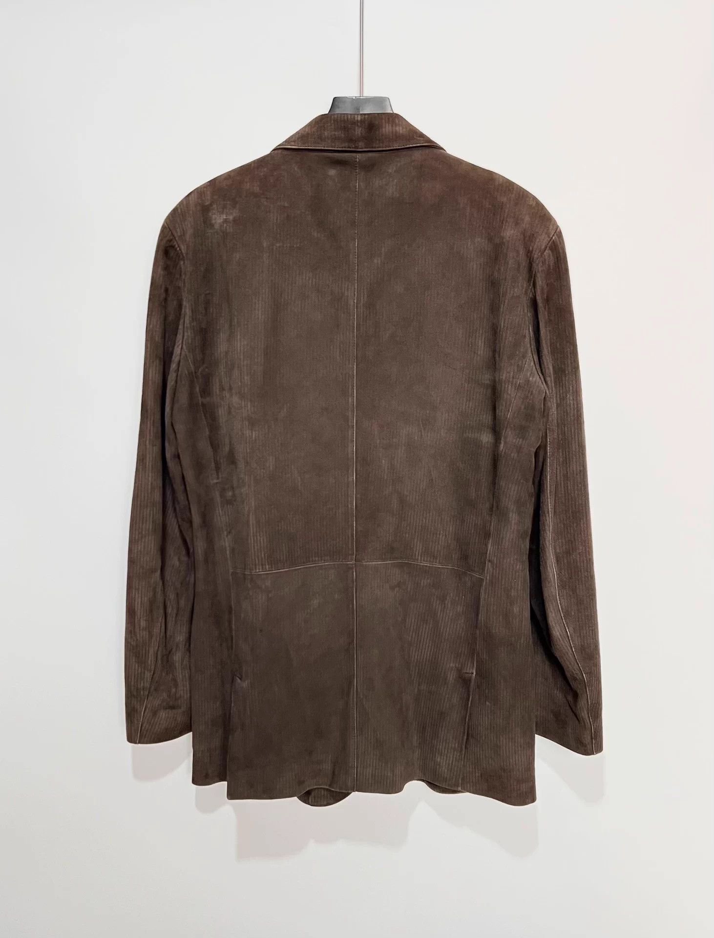 Ermenegildo Zegna Zegna Suede Blazer Jacket 52 95% New Horn Buttons Size US L / EU 52-54 / 3 - 3 Thumbnail