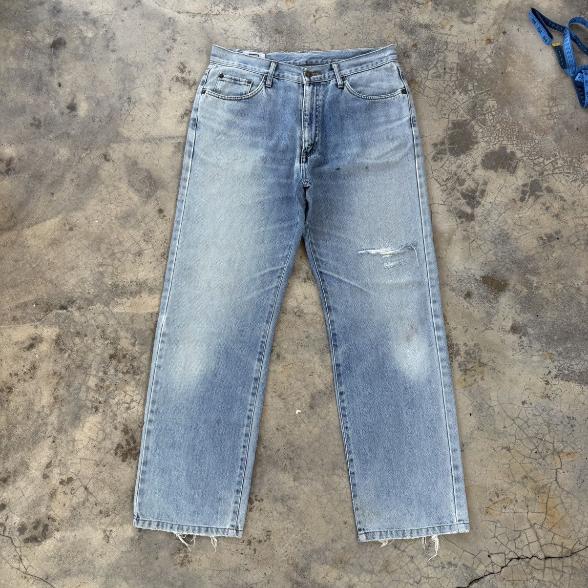 Edwin Vintage Edwin faded RIPPEP jeans denim pants Size US 34 / EU 50 - 2 Thumbnail