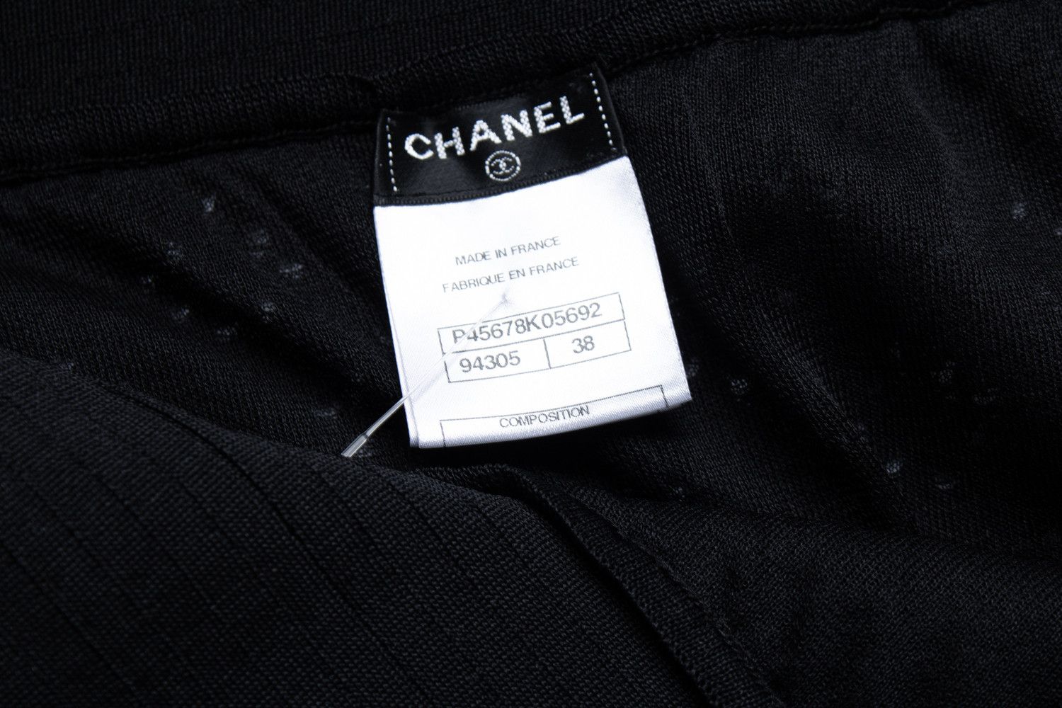 Chanel Chanel, black knit wide leg pants Size 27" / US 4 / IT 40 - 7 Thumbnail