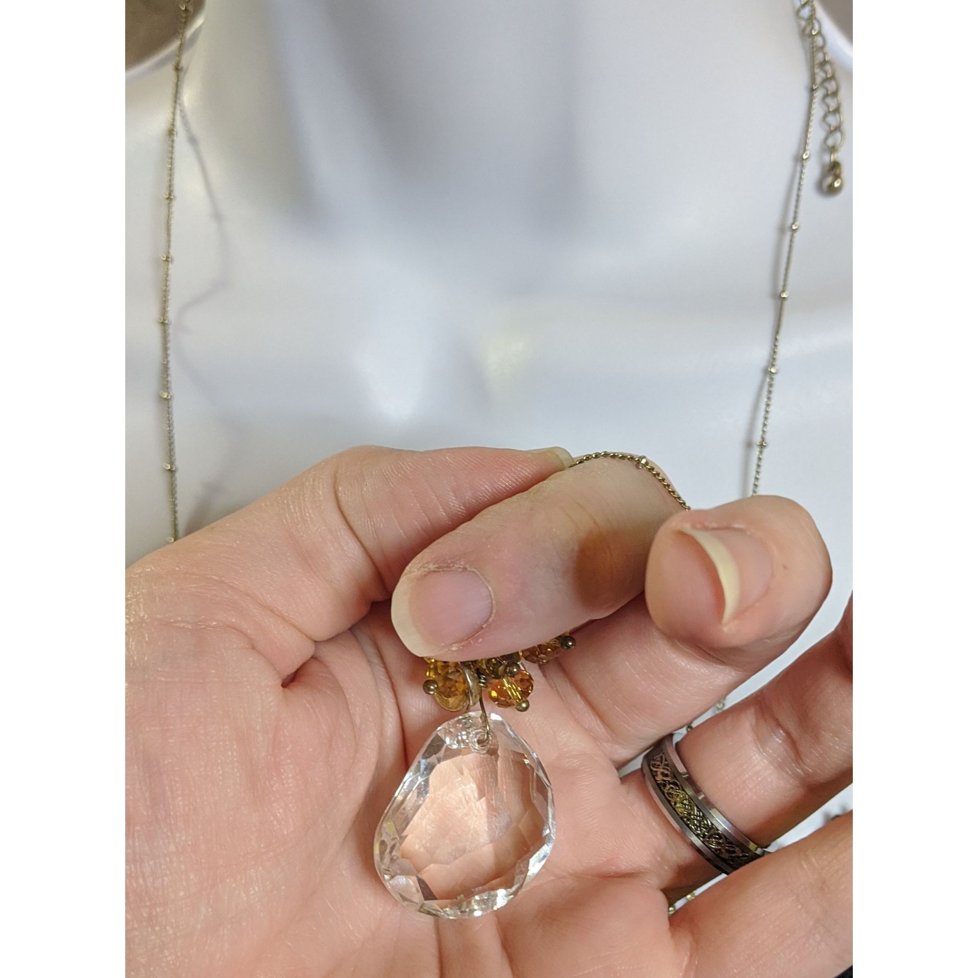Other Whimsical Gemmed Cluster Pendant Necklace Size ONE SIZE - 5 Thumbnail
