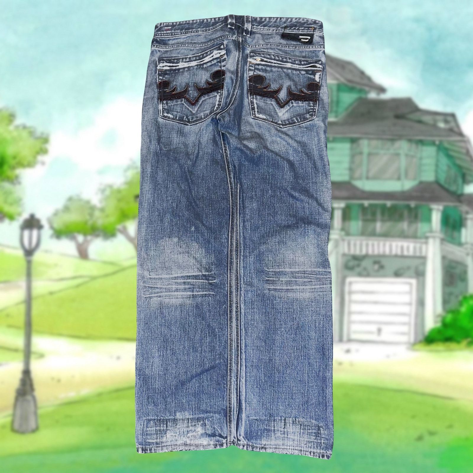 Diesel Zipper Jeans | Grailed