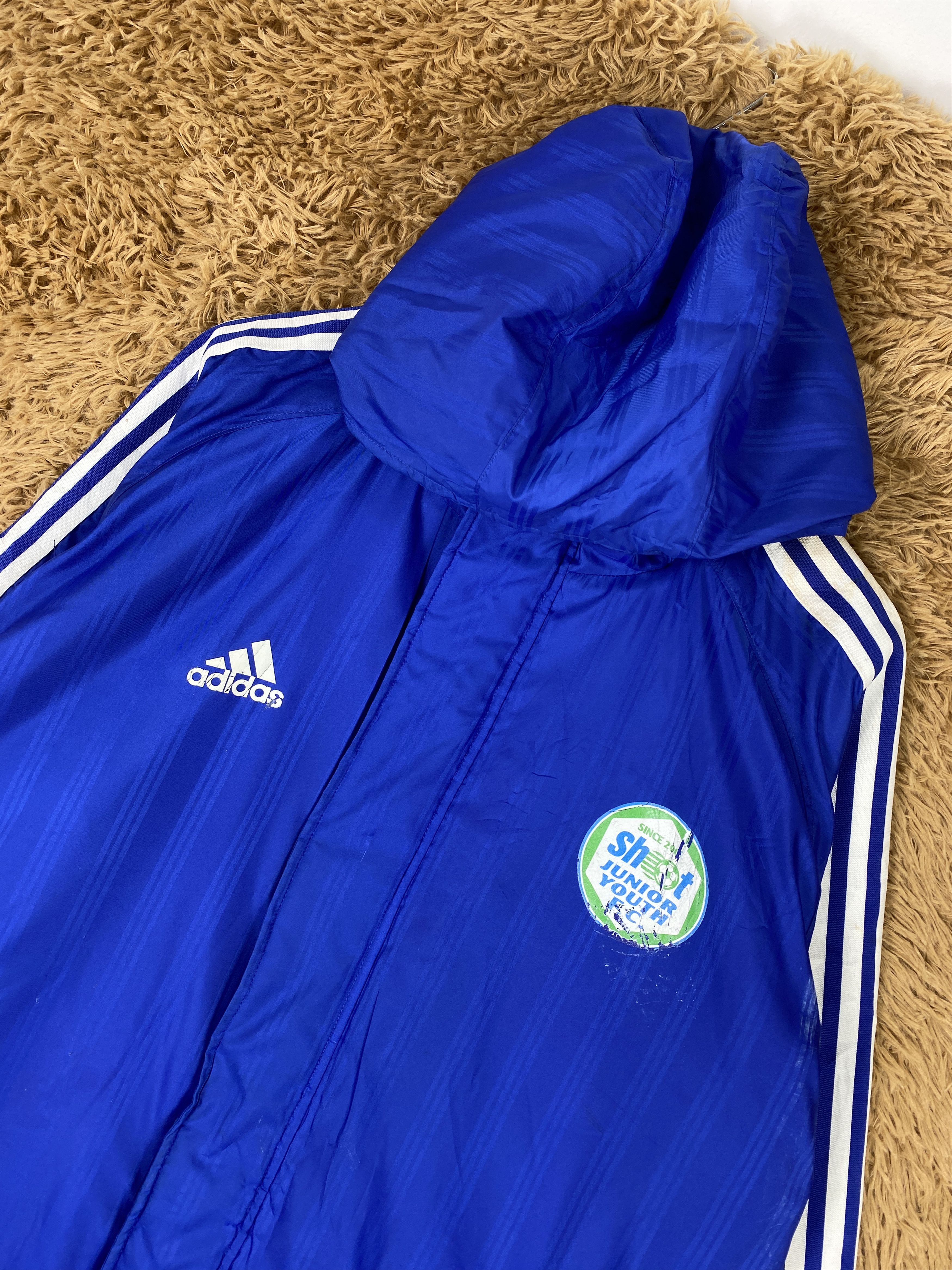 Adidas Vintage Adidas Hoodie Sherpa Lining Long Jacket J2177 Size US L / EU 52-54 / 3 - 2 Thumbnail