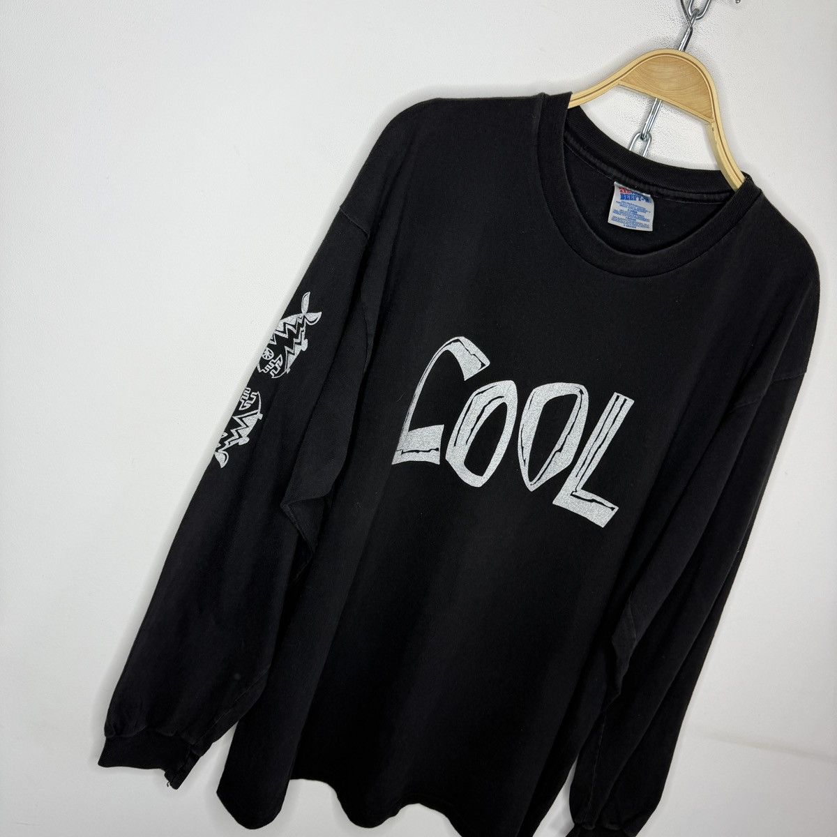 Band Tees Vintage Cool Throw That Beat In The Garbagecan Longsleeve Size US XL / EU 56 / 4 - 4 Thumbnail