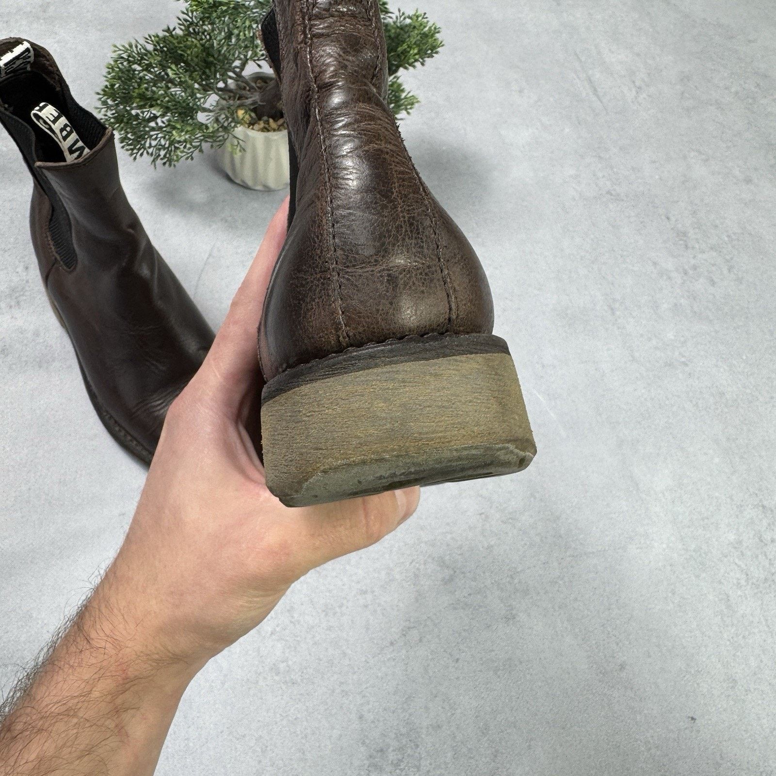 Dirk Bikkembergs Vintage Dirk Bikkembergs Brown Leather Chelsea Boots Size US 8 / IT 38 - 21 Thumbnail