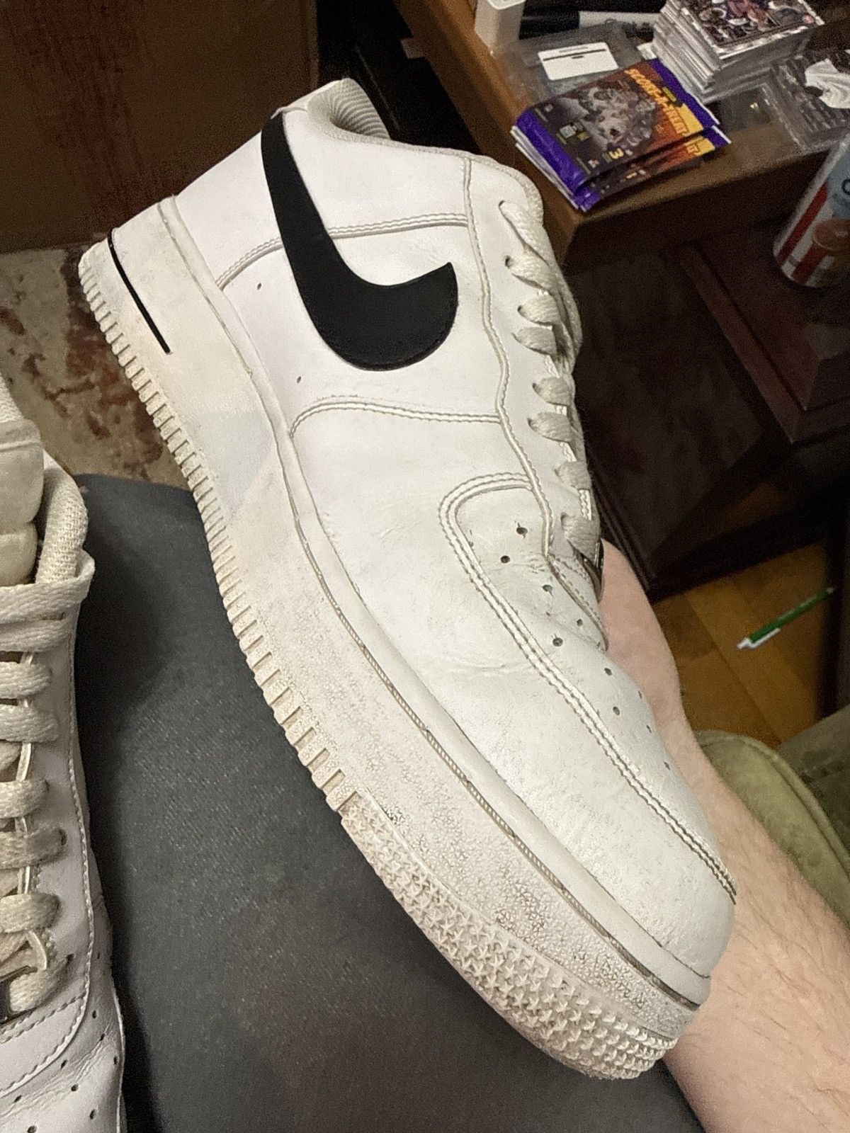 Nike Nike Air Force 1 ‘07 AN20 white/black, size 12, gently used Size US 12 / EU 45 - 8 Thumbnail